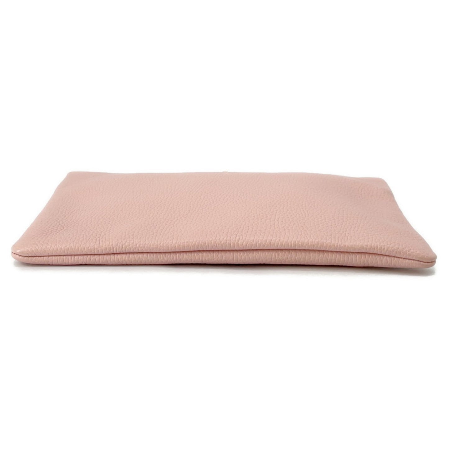Gucci Brown Pink Leather Clutch Bag