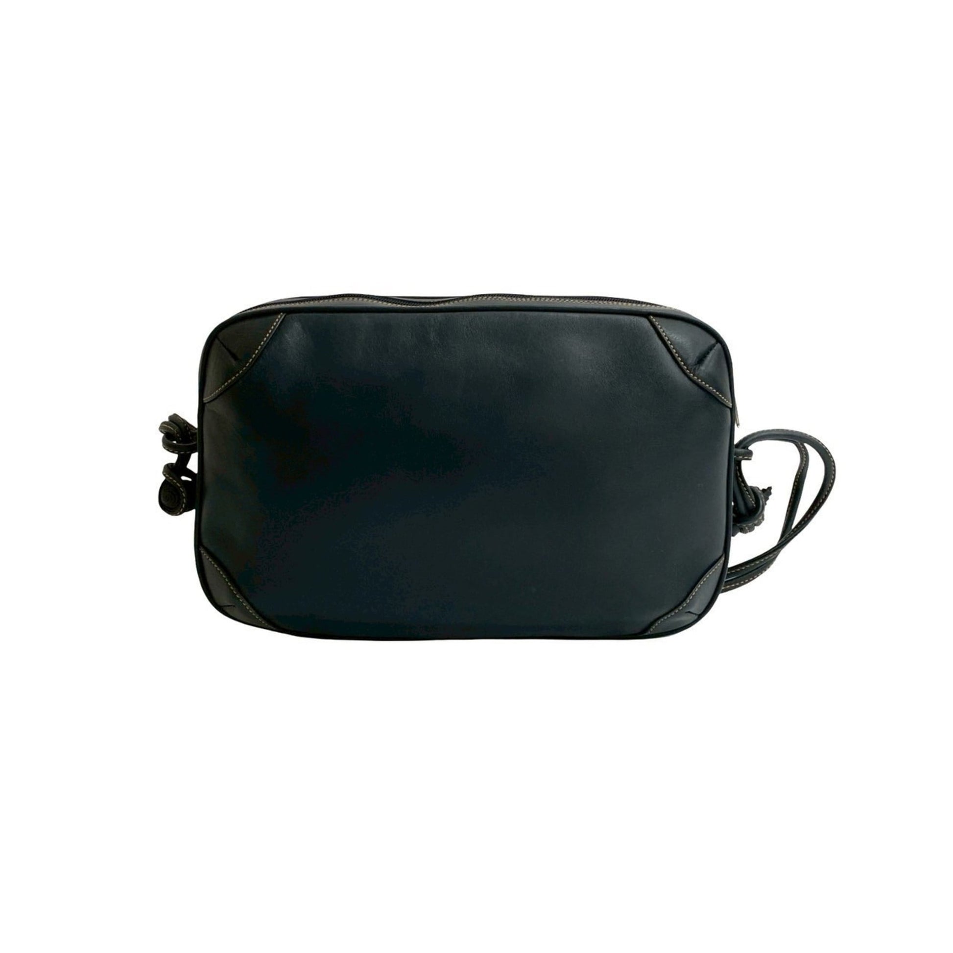 Gucci Navy Leather Pochette Shoulder Bag
