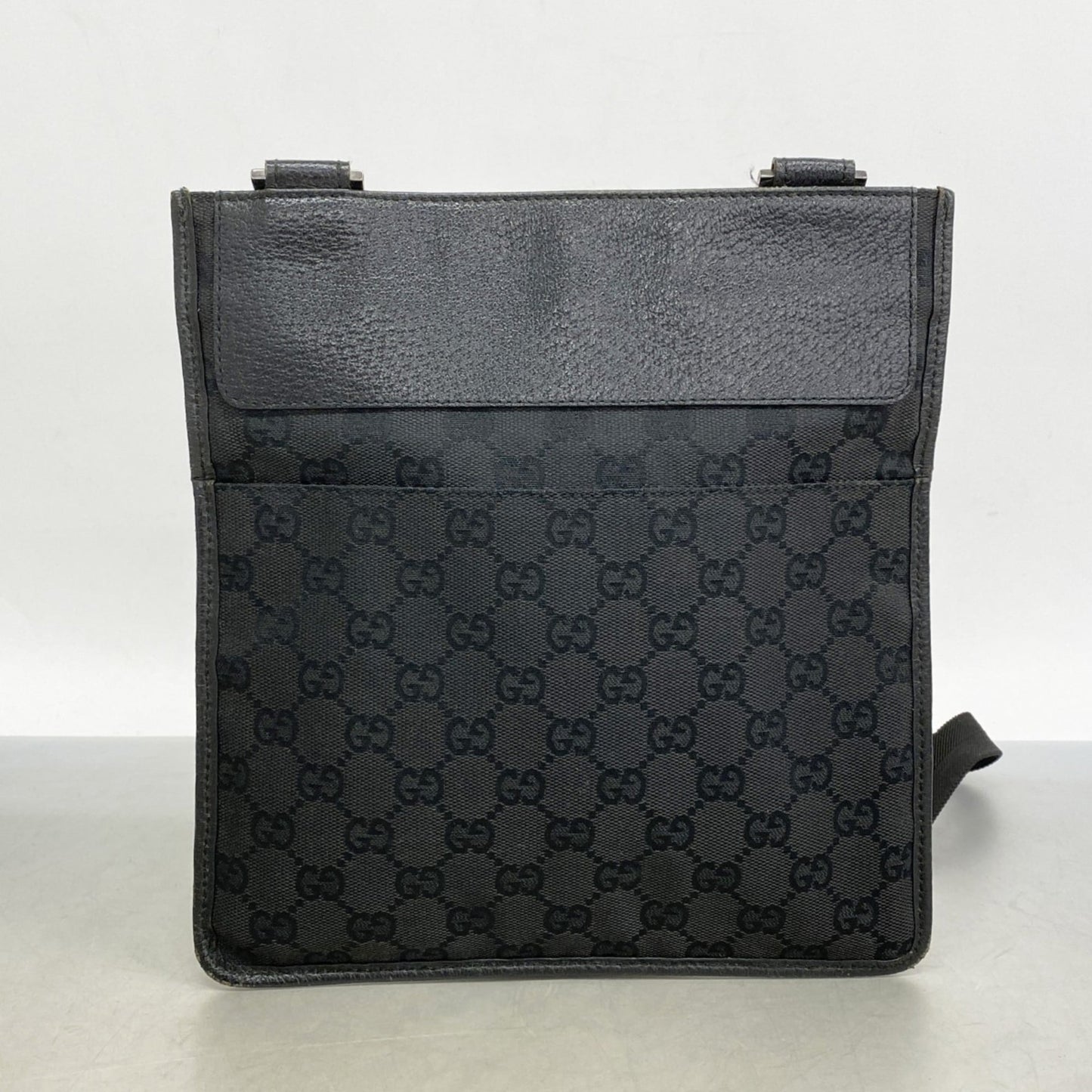 Gucci Black Canvas Shoulder Bag