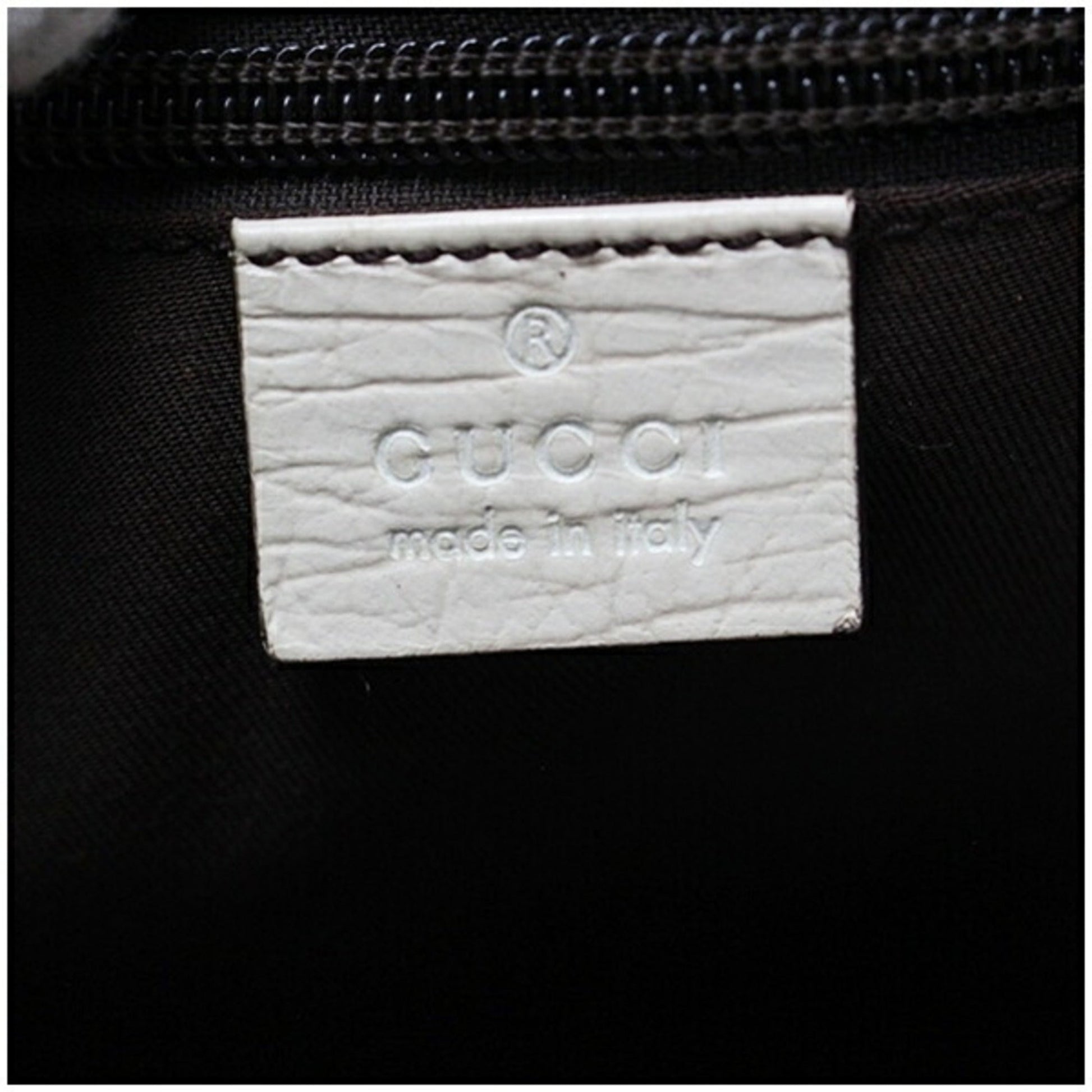 Gucci Beige Brown Dark Brown Leather Tote Bag