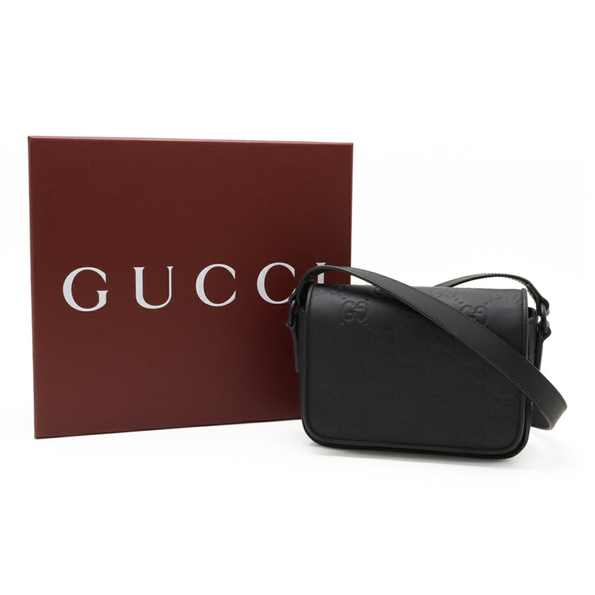 Gucci Black Leather Shoulder Bag