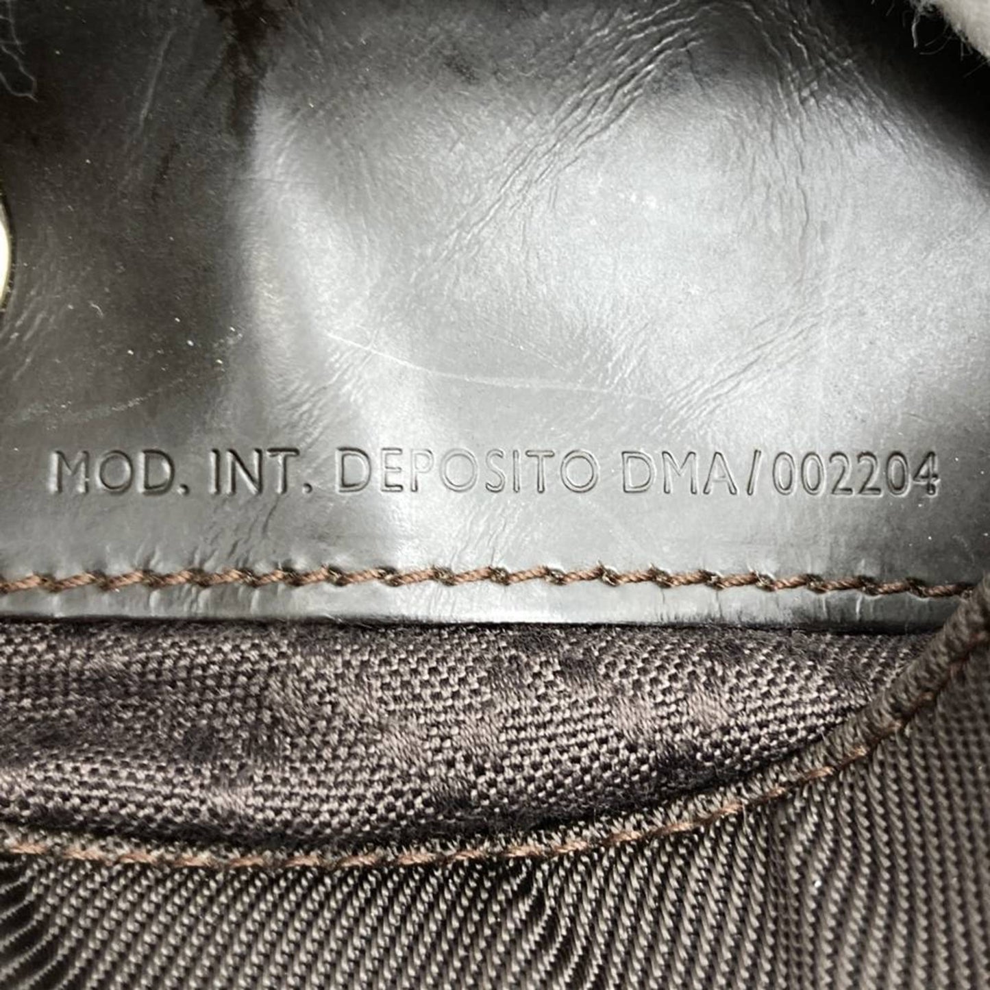 Gucci Brown Nylon Leather Shoulder Bag