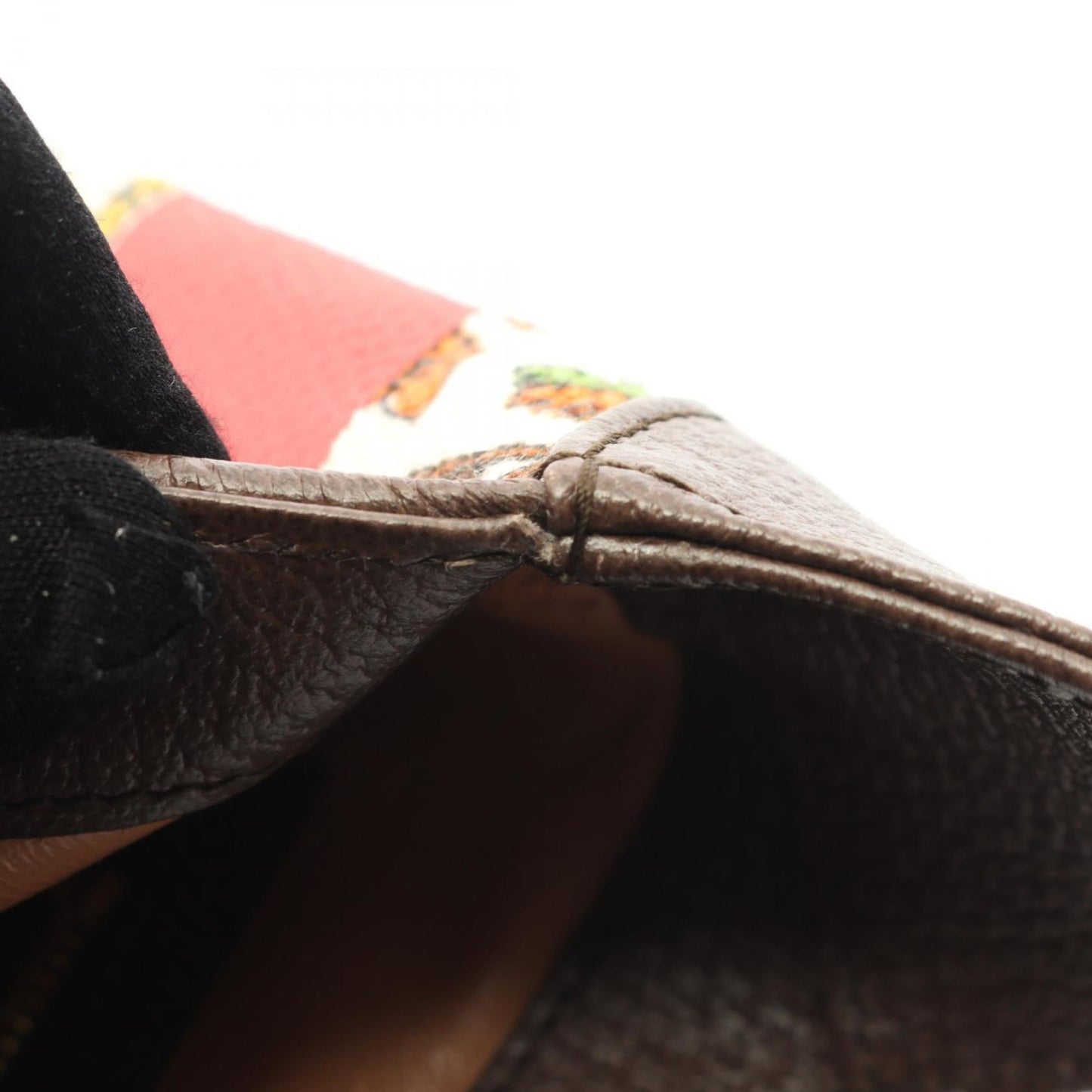 Gucci Beige Brown Multi-Color Canvas Leather Shoulder Bag