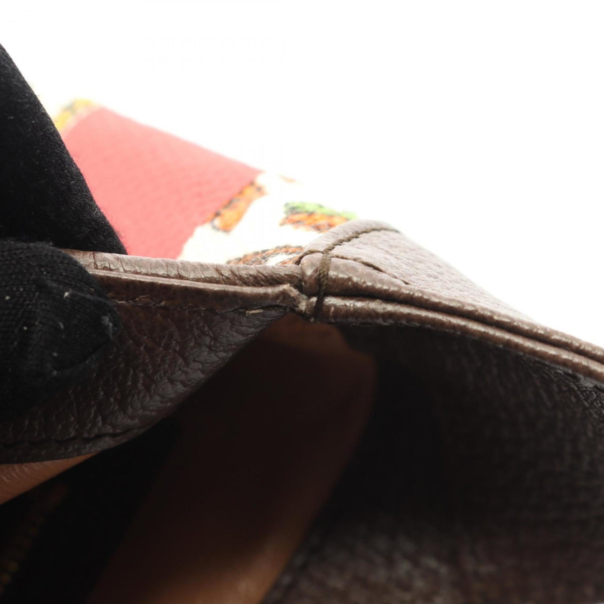 Gucci Beige Brown Multi-Color Canvas Leather Shoulder Bag