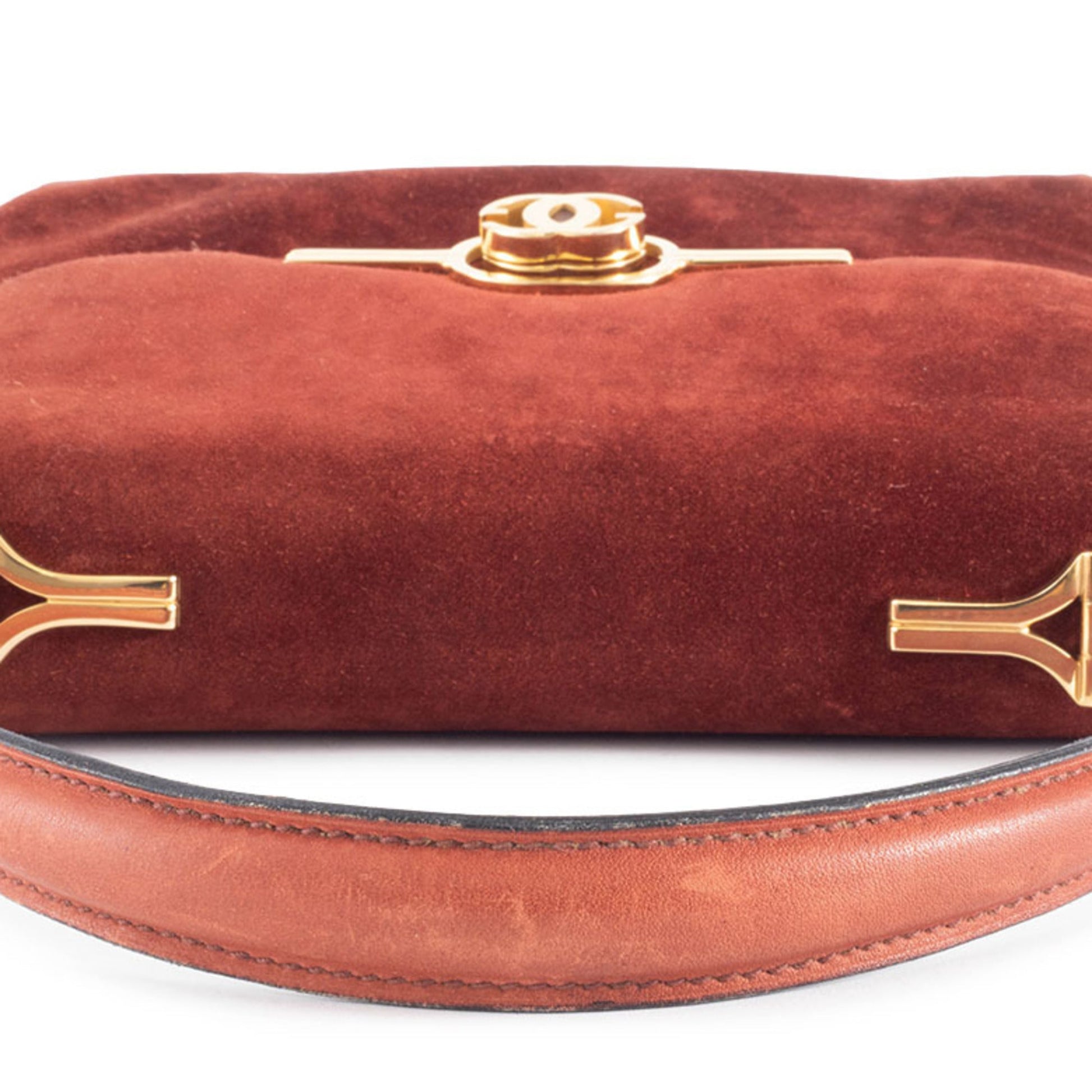 Gucci Brown Suede Handbag