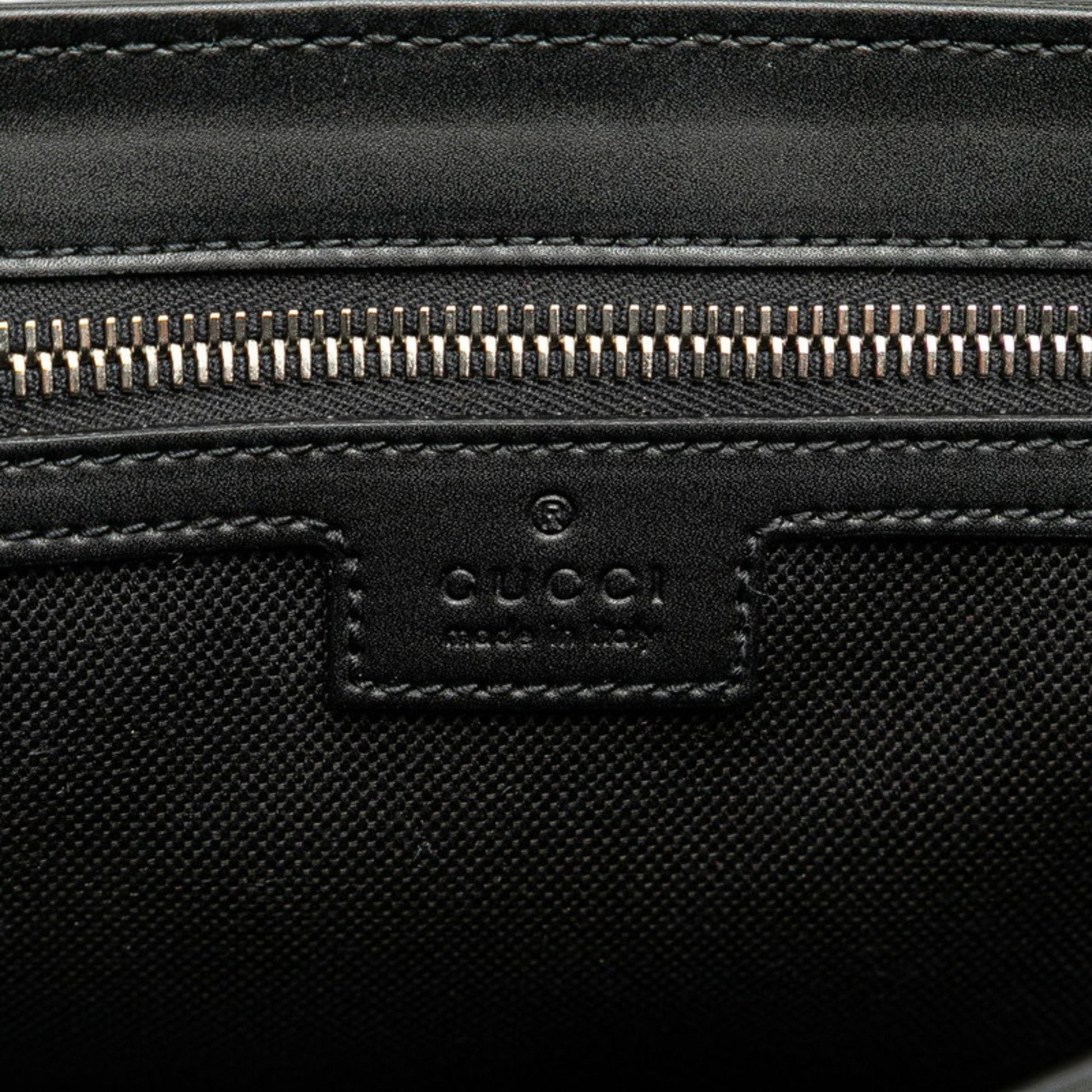 Gucci Black Pvc Leather Shoulder Bag