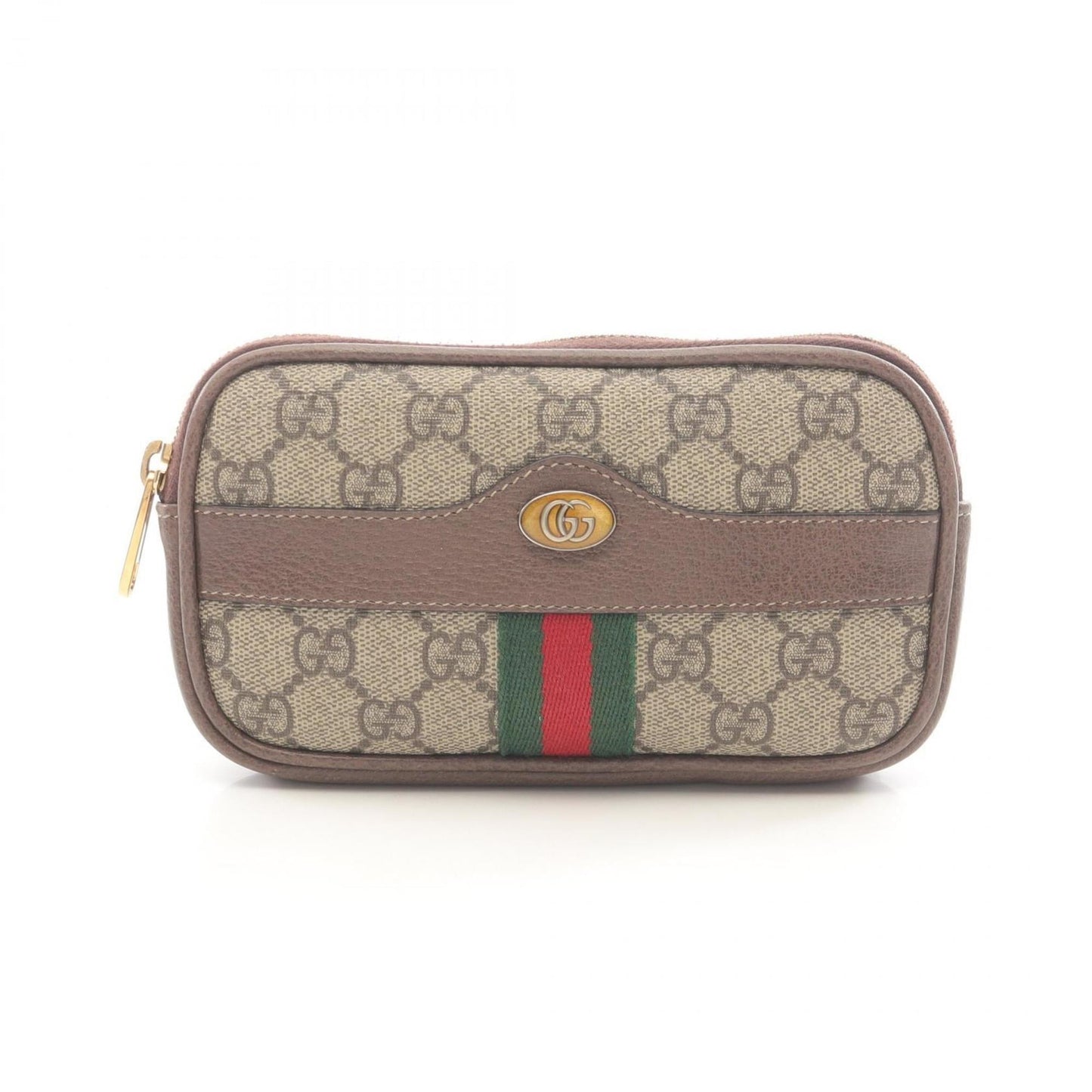 Gucci Beige Brown Gg Supreme Leather Fanny Pack