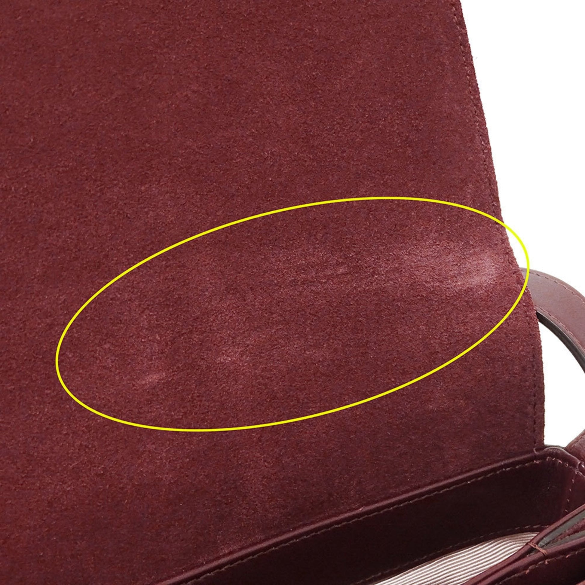 Gucci Bordeaux Suede Shoulder Bag