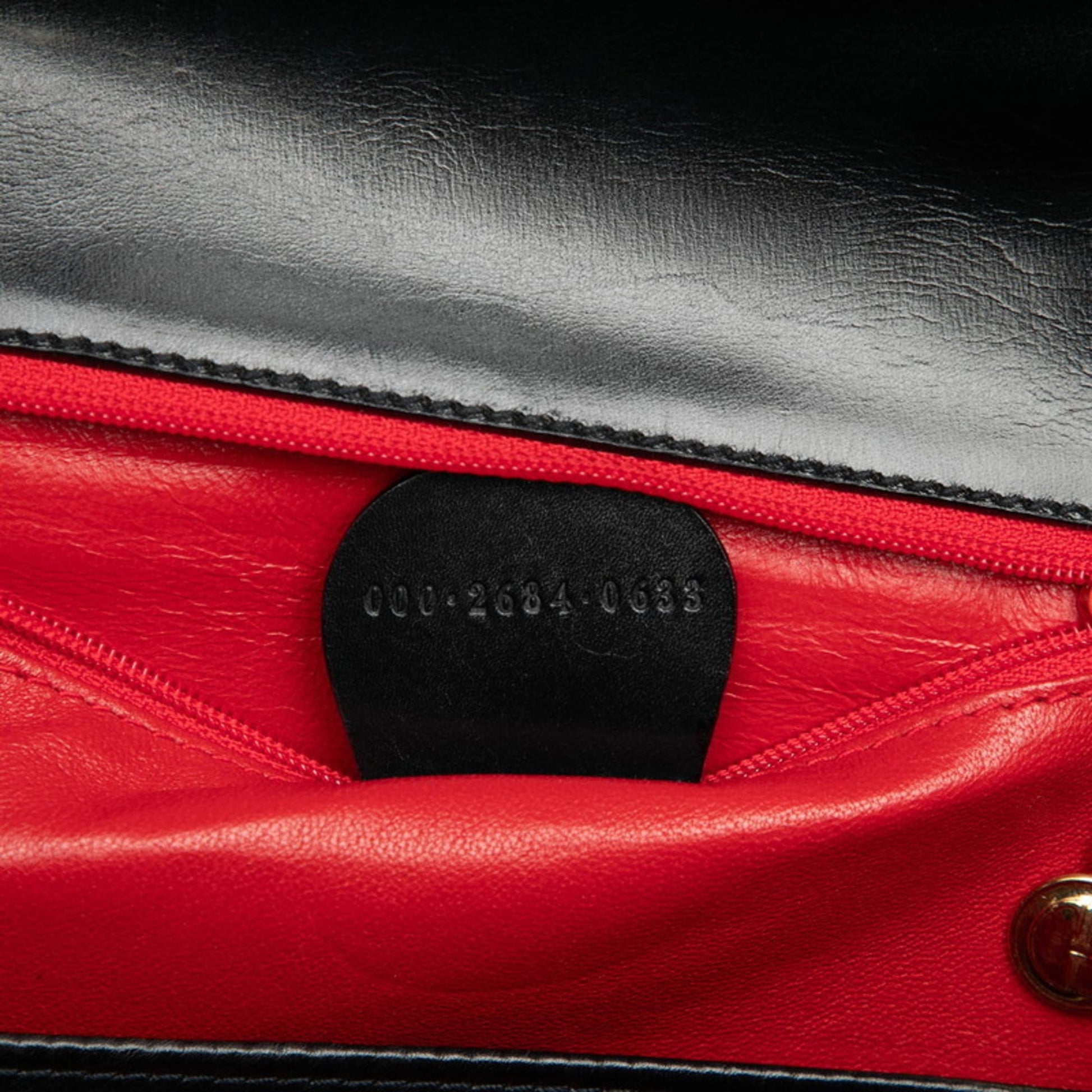 Gucci Black Leather Handbag Shoulder Bag