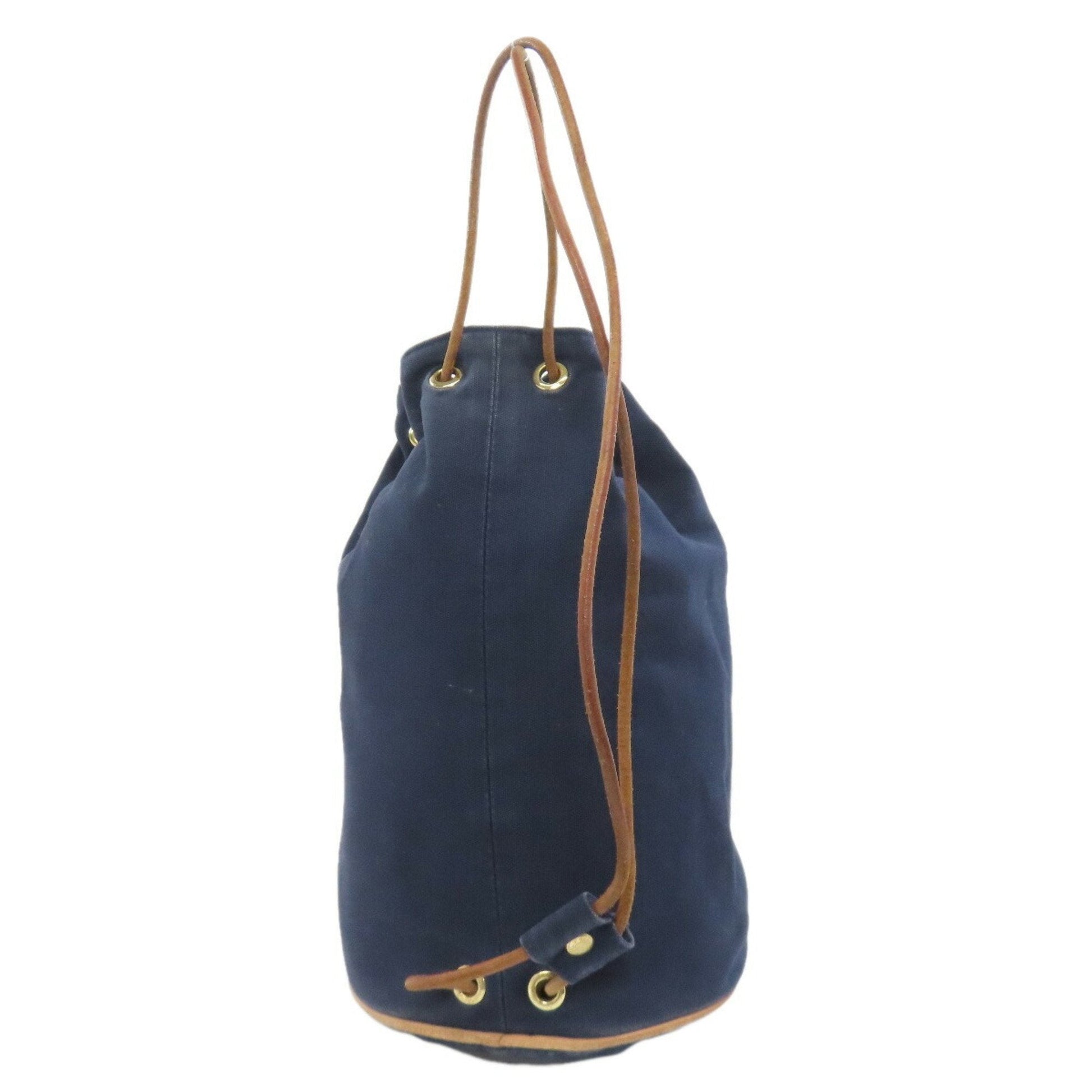 Hermes Cotton Shoulder Bag Navy