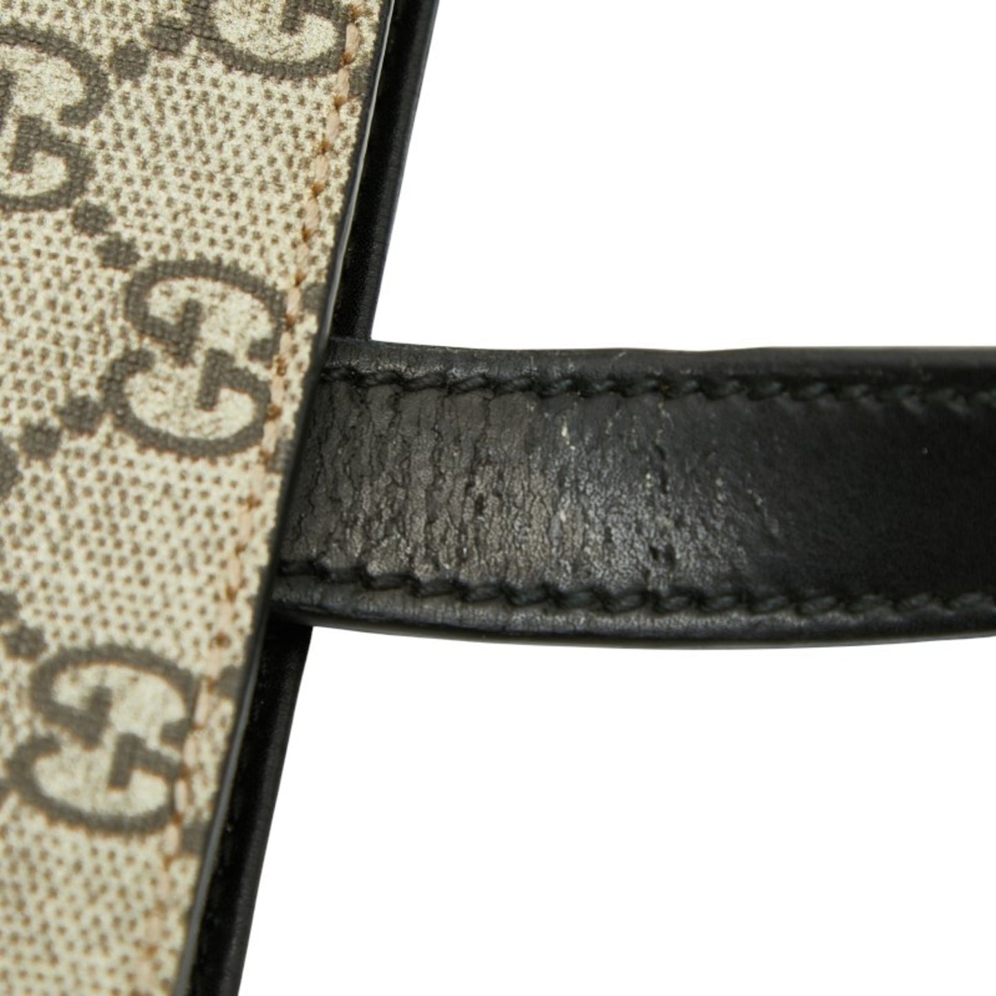 Gucci Beige Pvc Leather Tote Bag