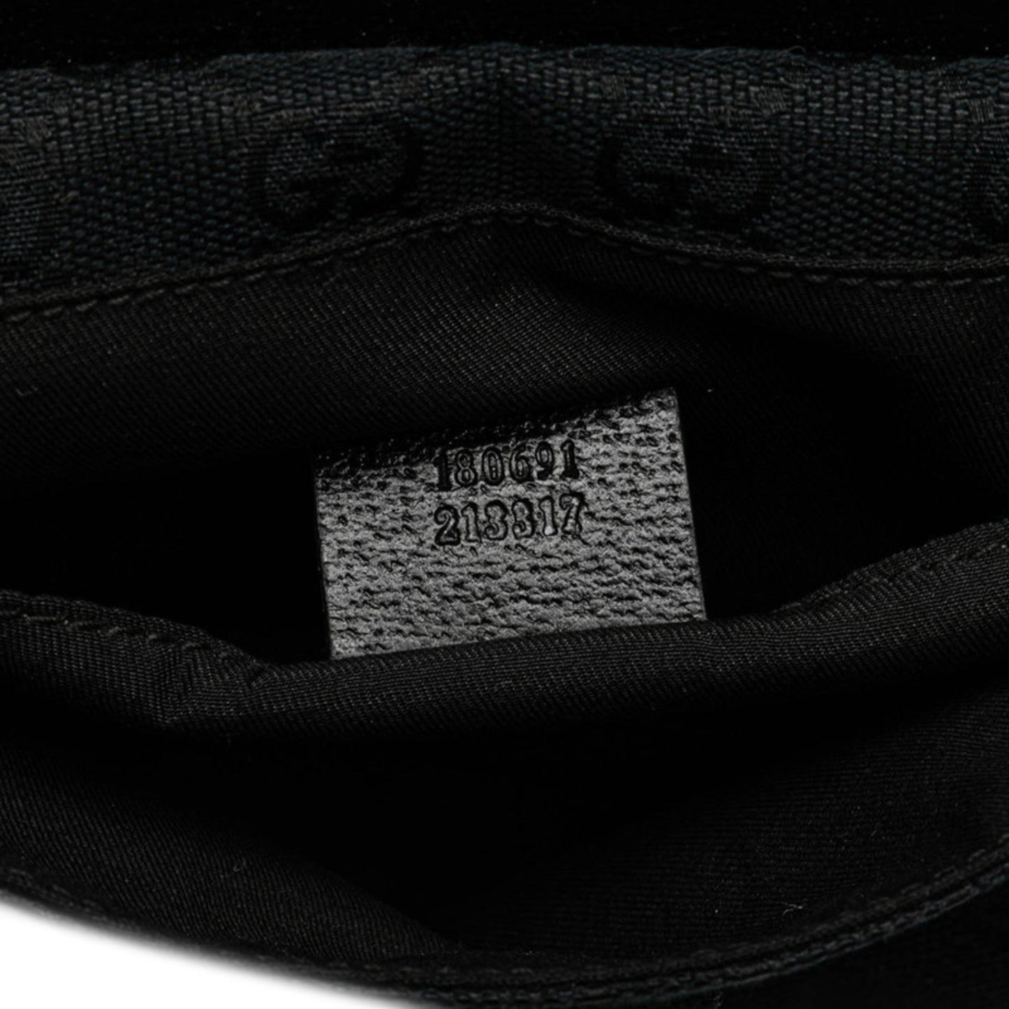 Gucci Black Canvas Leather Fanny Pack