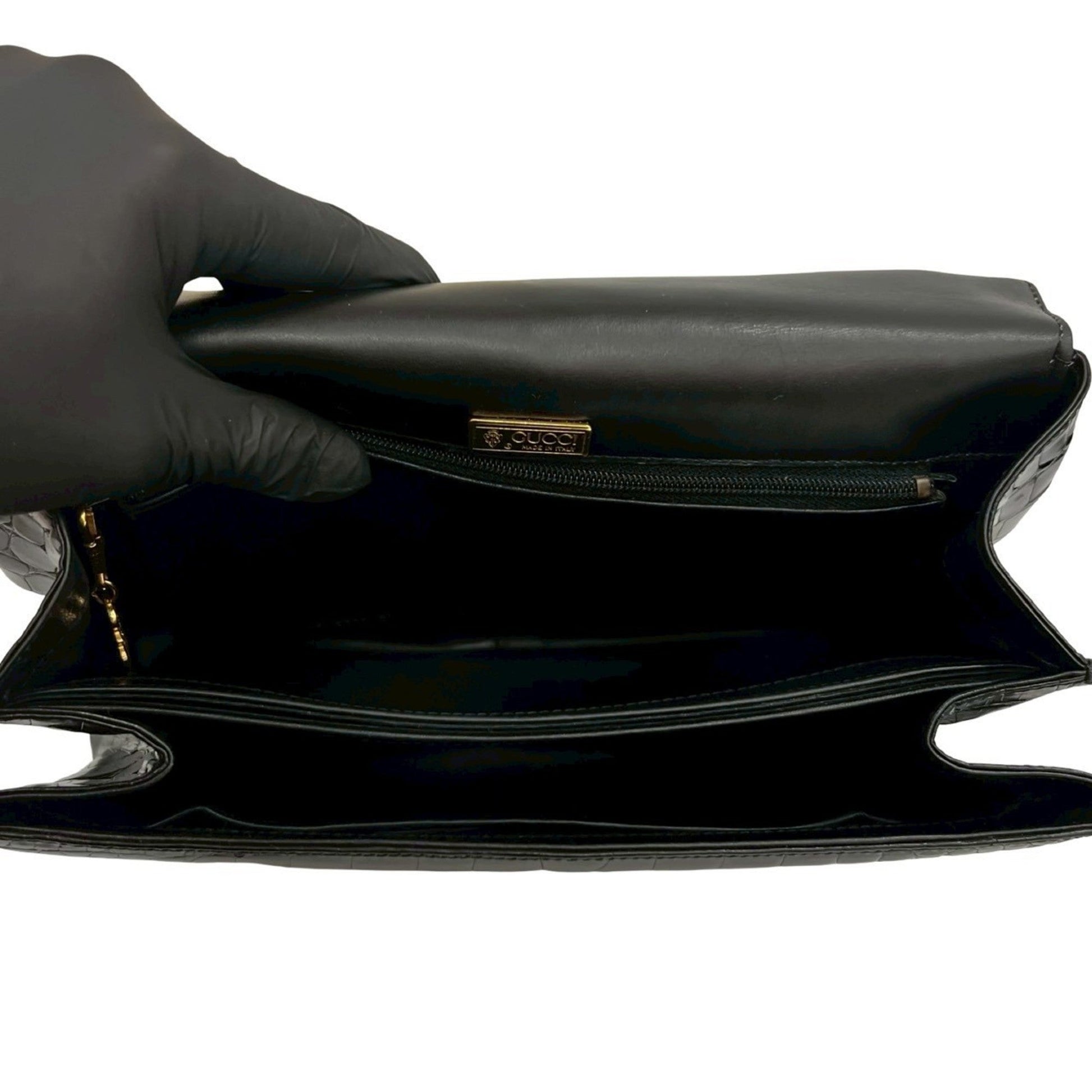 Gucci Black Leather Handbag