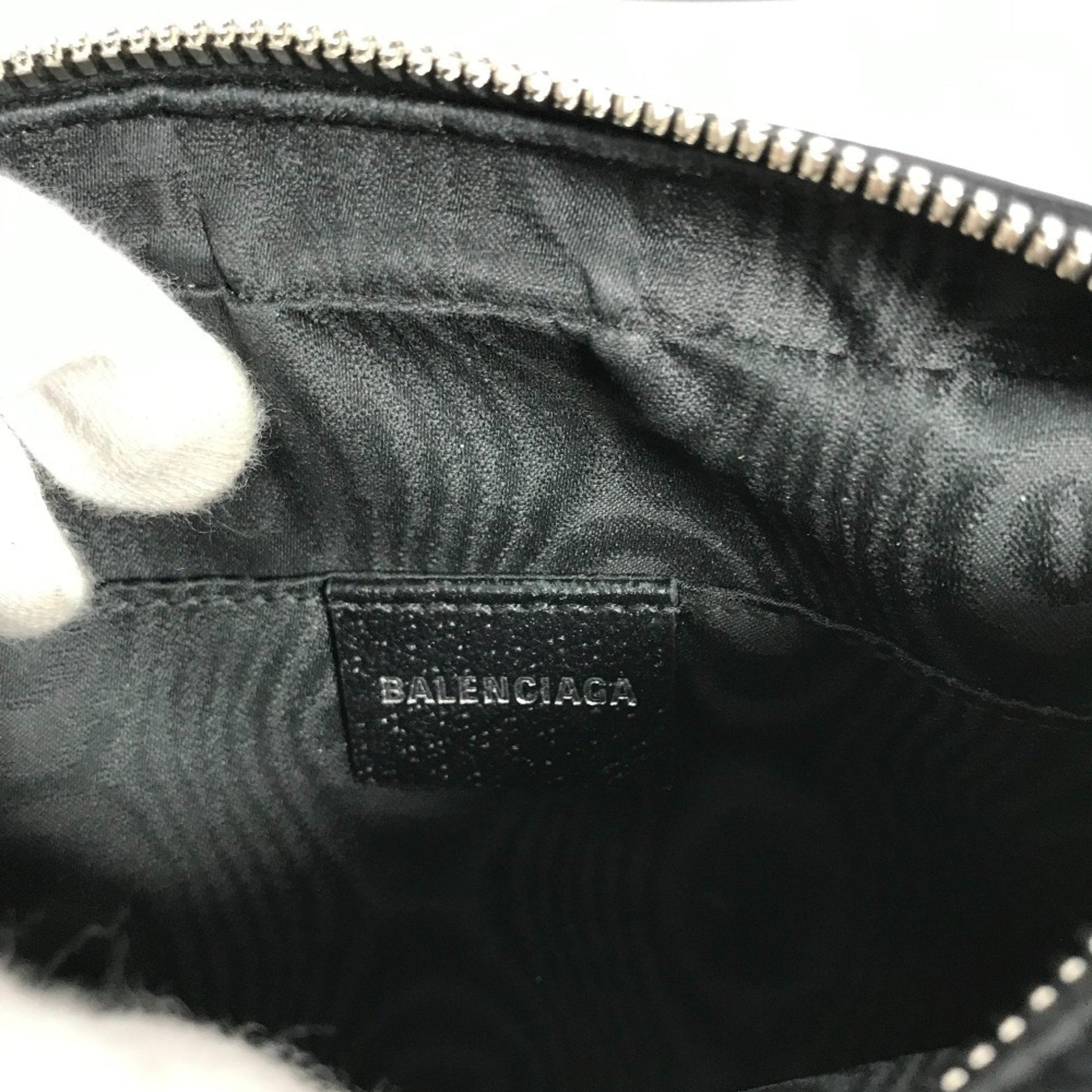 Gucci Black Canvas Leather Pochette Shoulder Bag