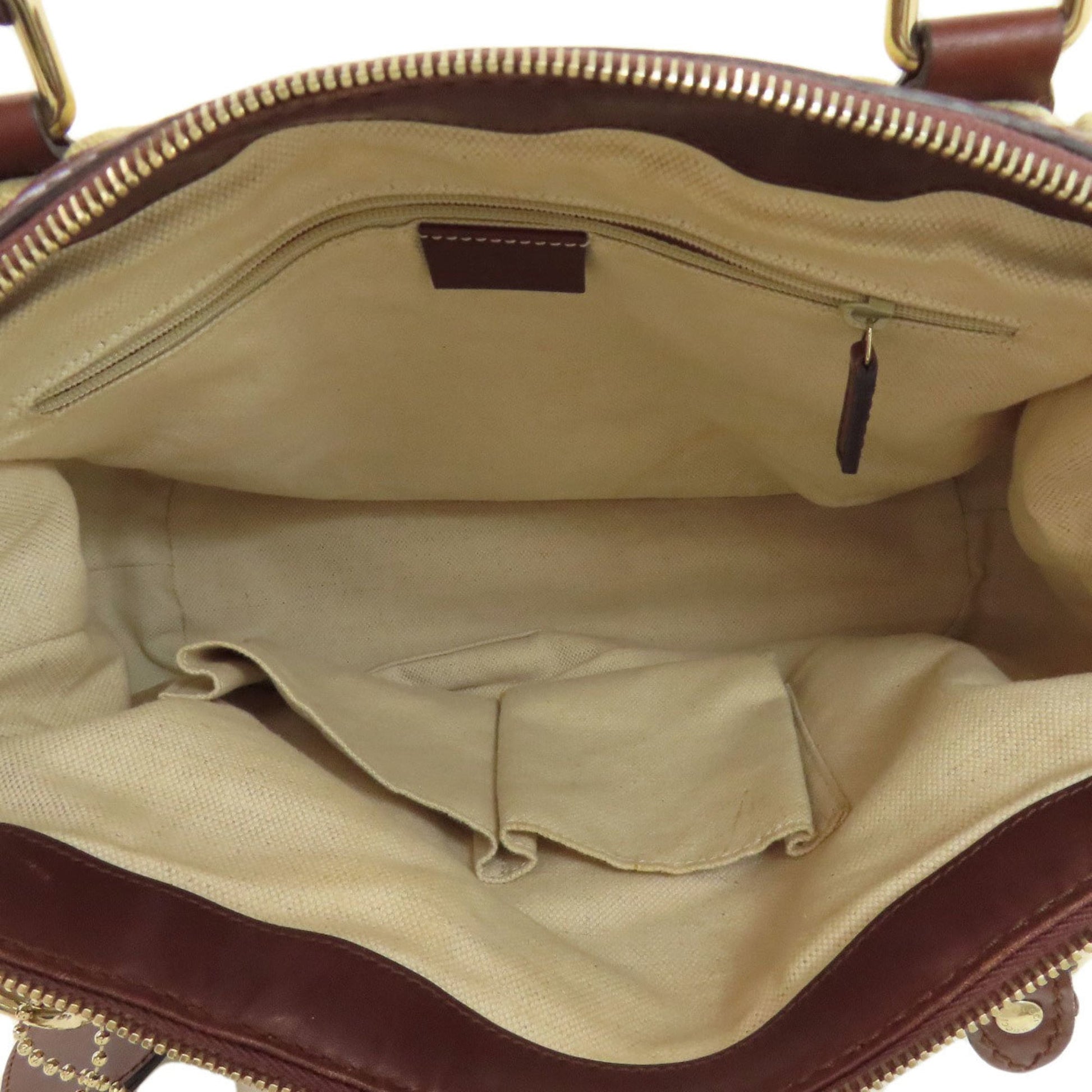 Gucci Brown Canvas Tote Bag