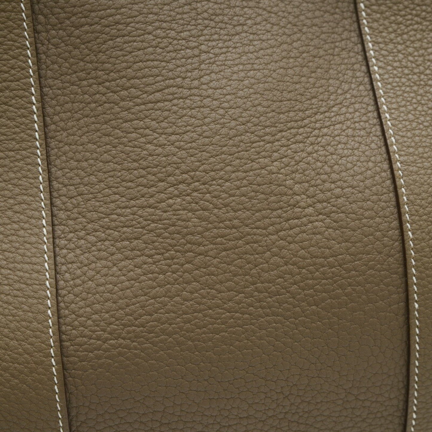 Hermes Etoupe Negonda Handbag Tote Bag Leather Gray