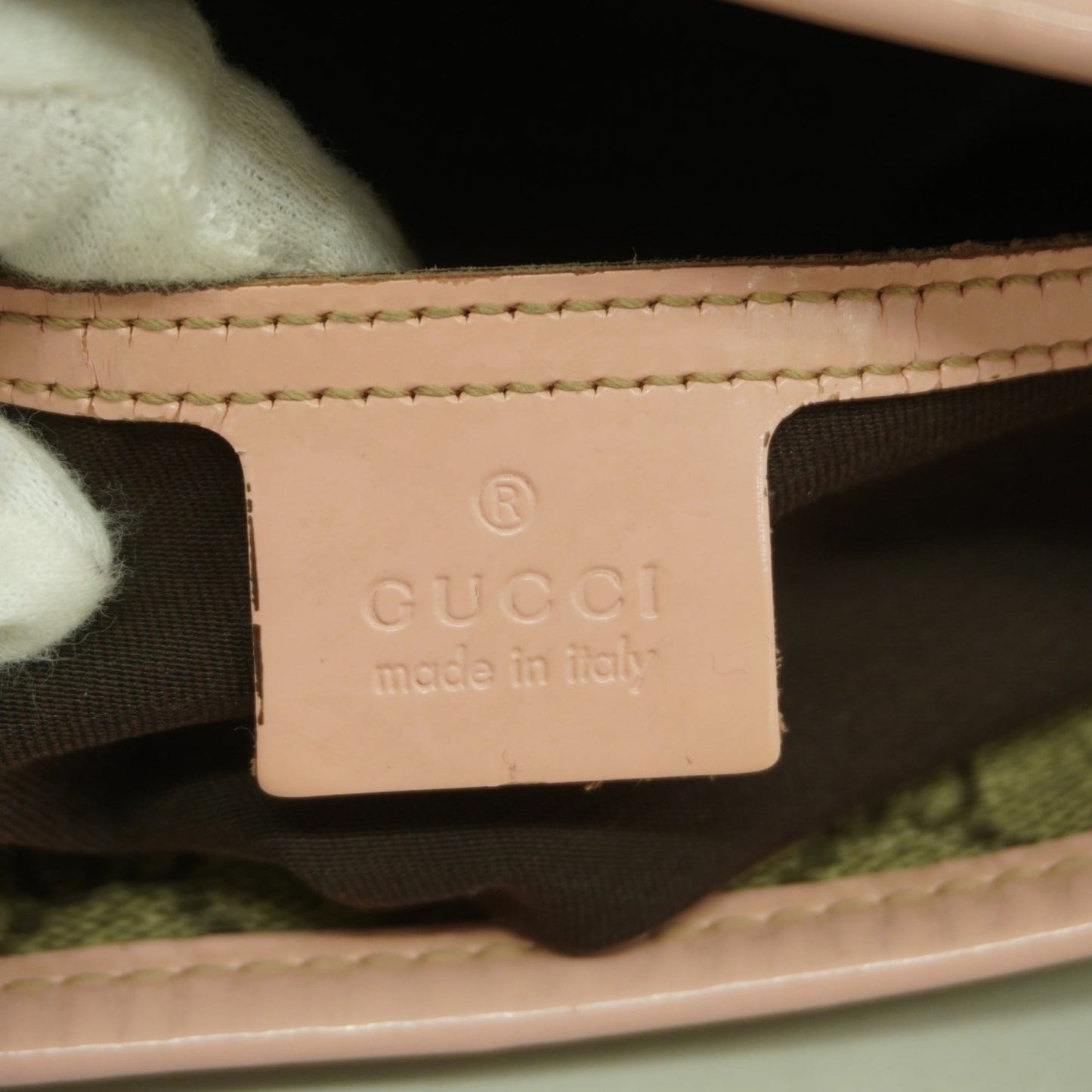 Gucci Brown Pink Pvc Tote Bag