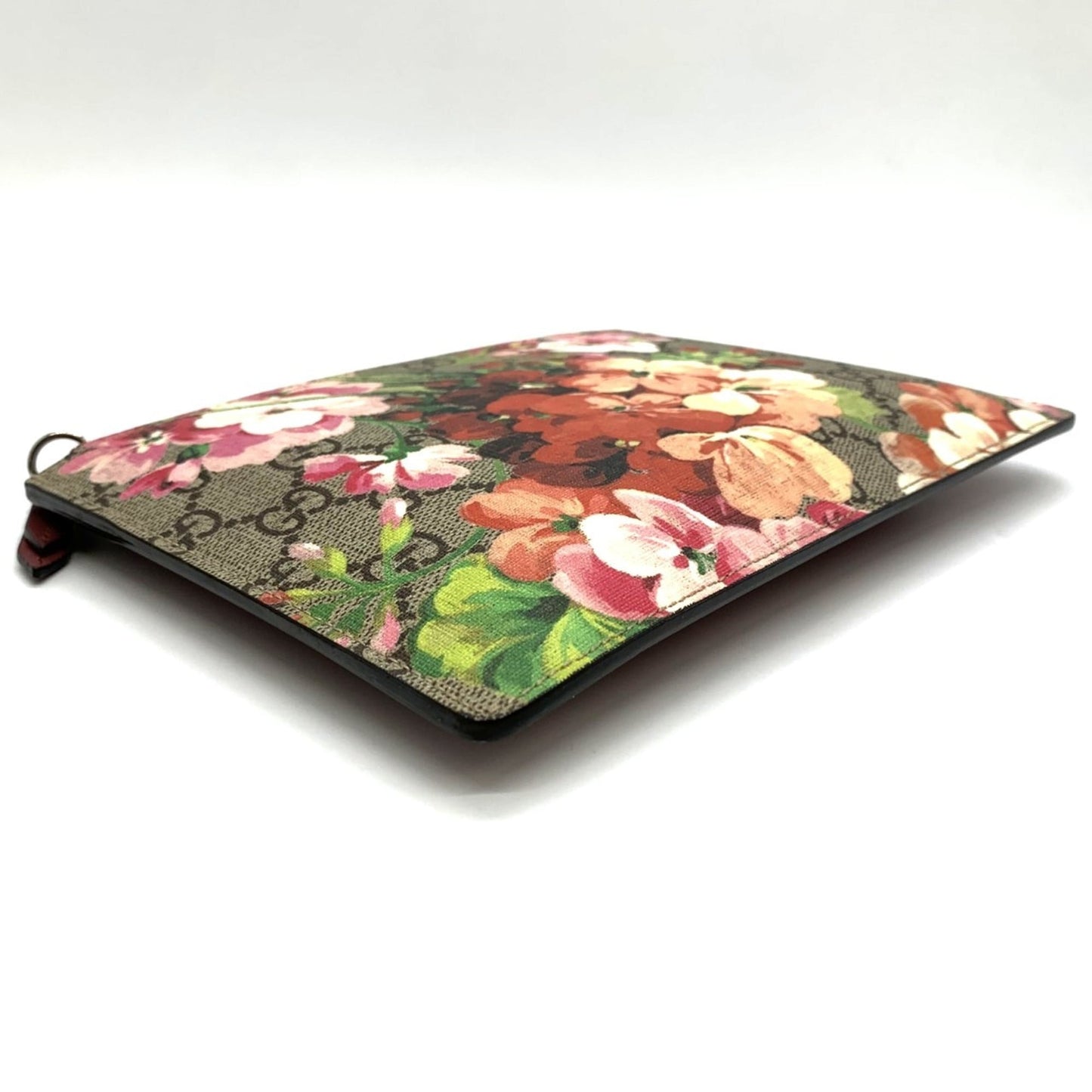 Gucci Gg Blooms Red Color Gg Supreme Pouch