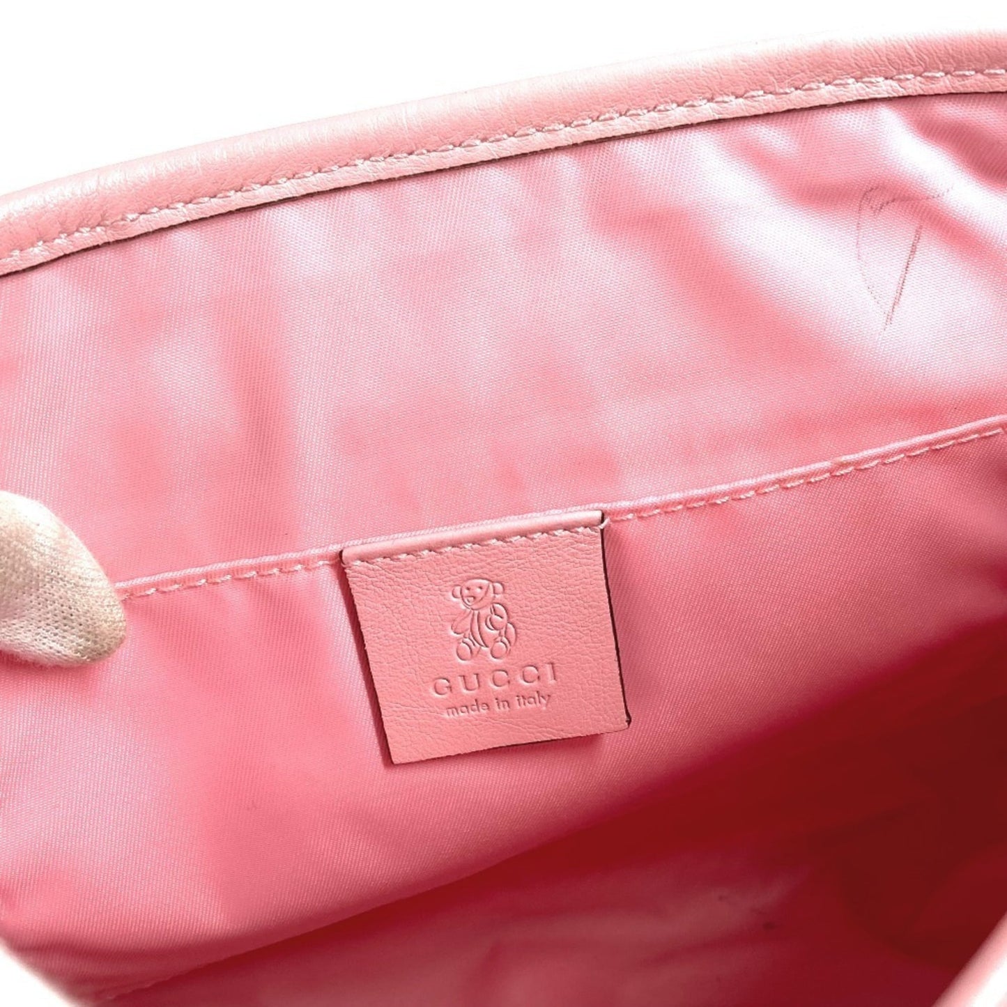 Gucci Gg Imprimé Pink Gg Imprimé Leather Messenger Bag Shoulder Bag