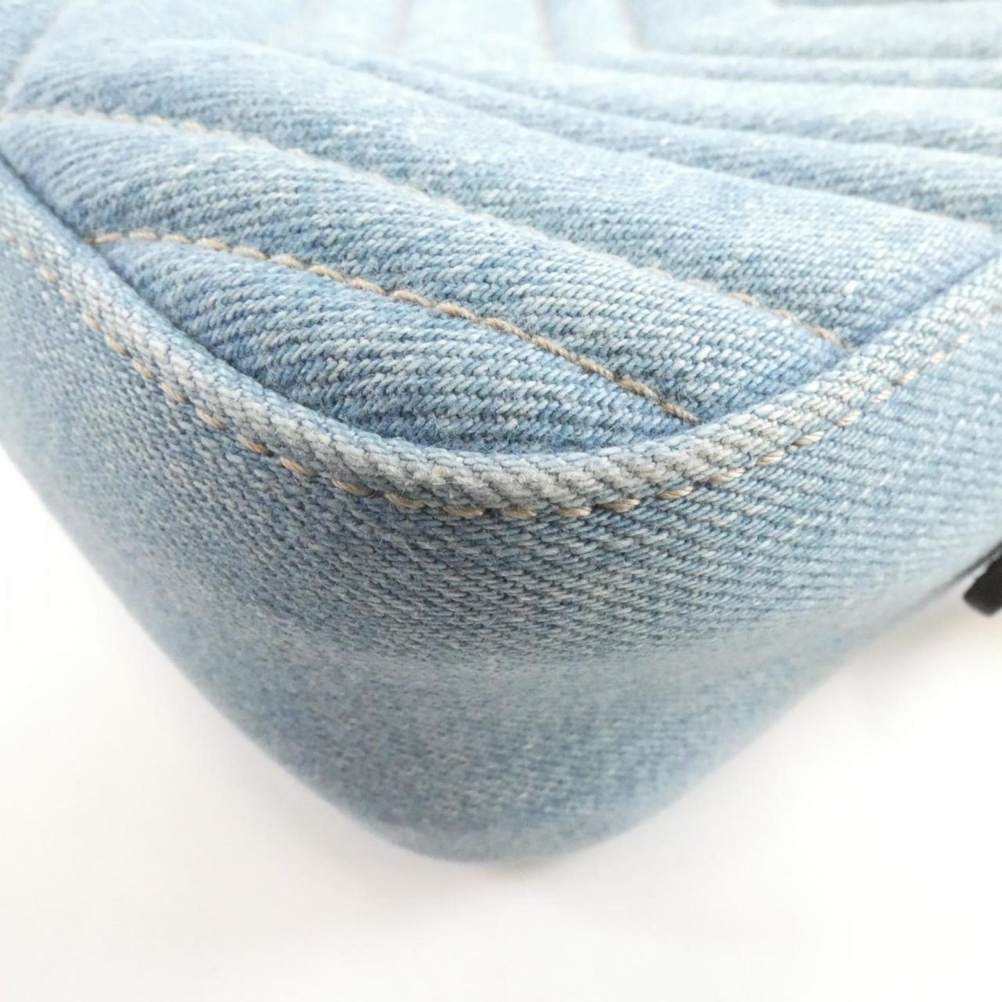 Gucci Blue Denim Shoulder Bag