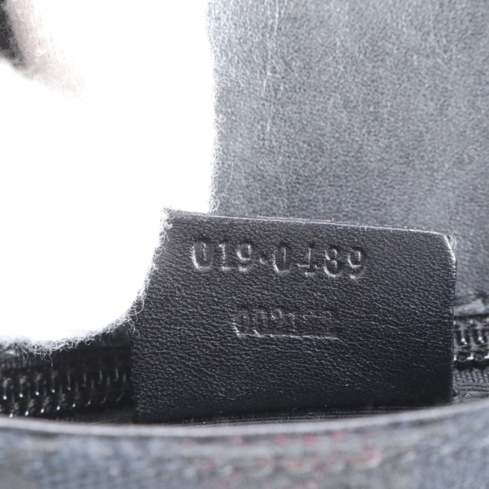 Gucci Black Leather Canvas Shoulder Bag