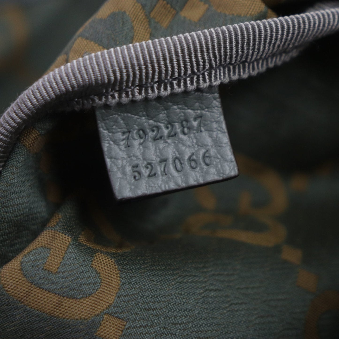 Gucci Khaki Nylon Leather Fanny Pack