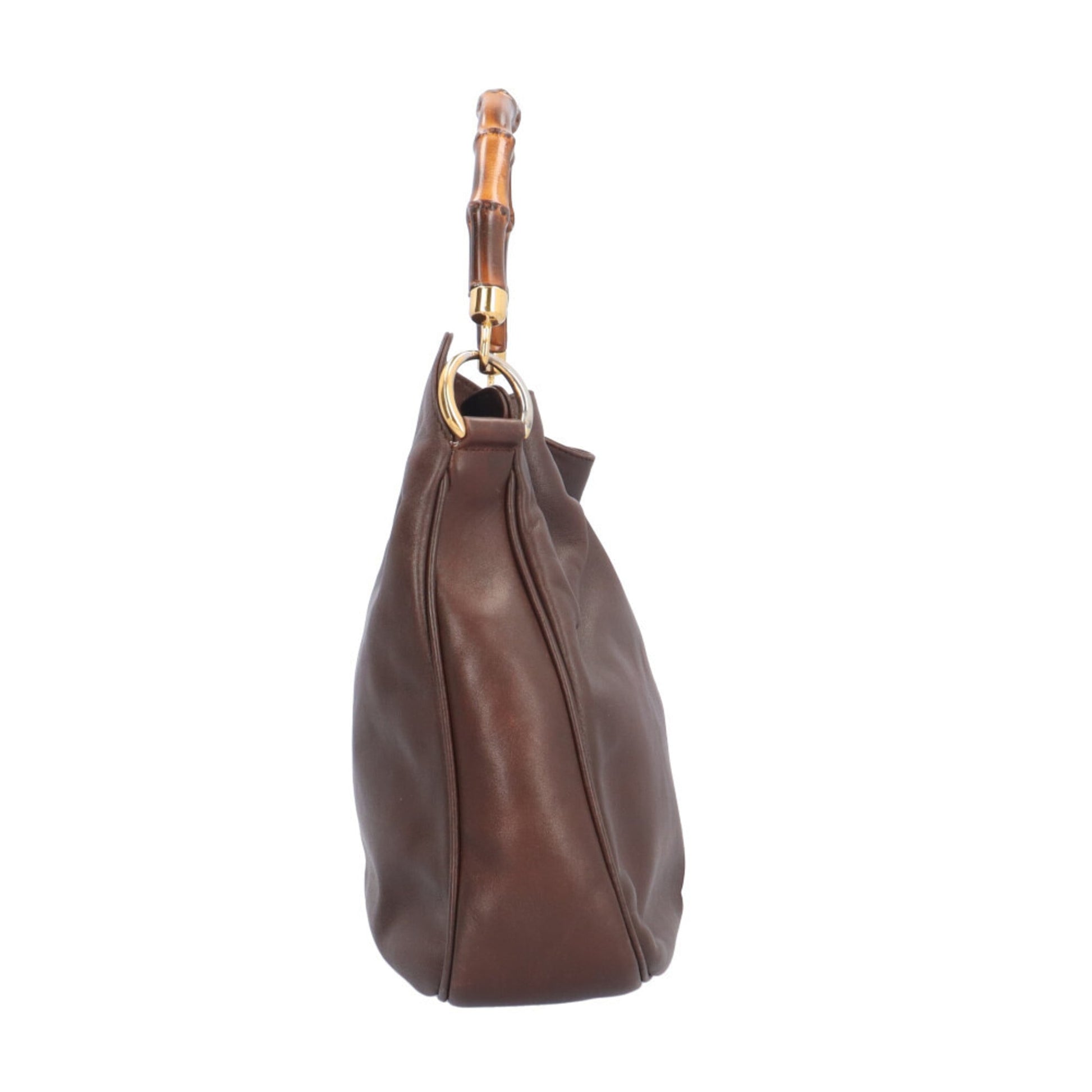 Gucci Brown Leather Shoulder Bag