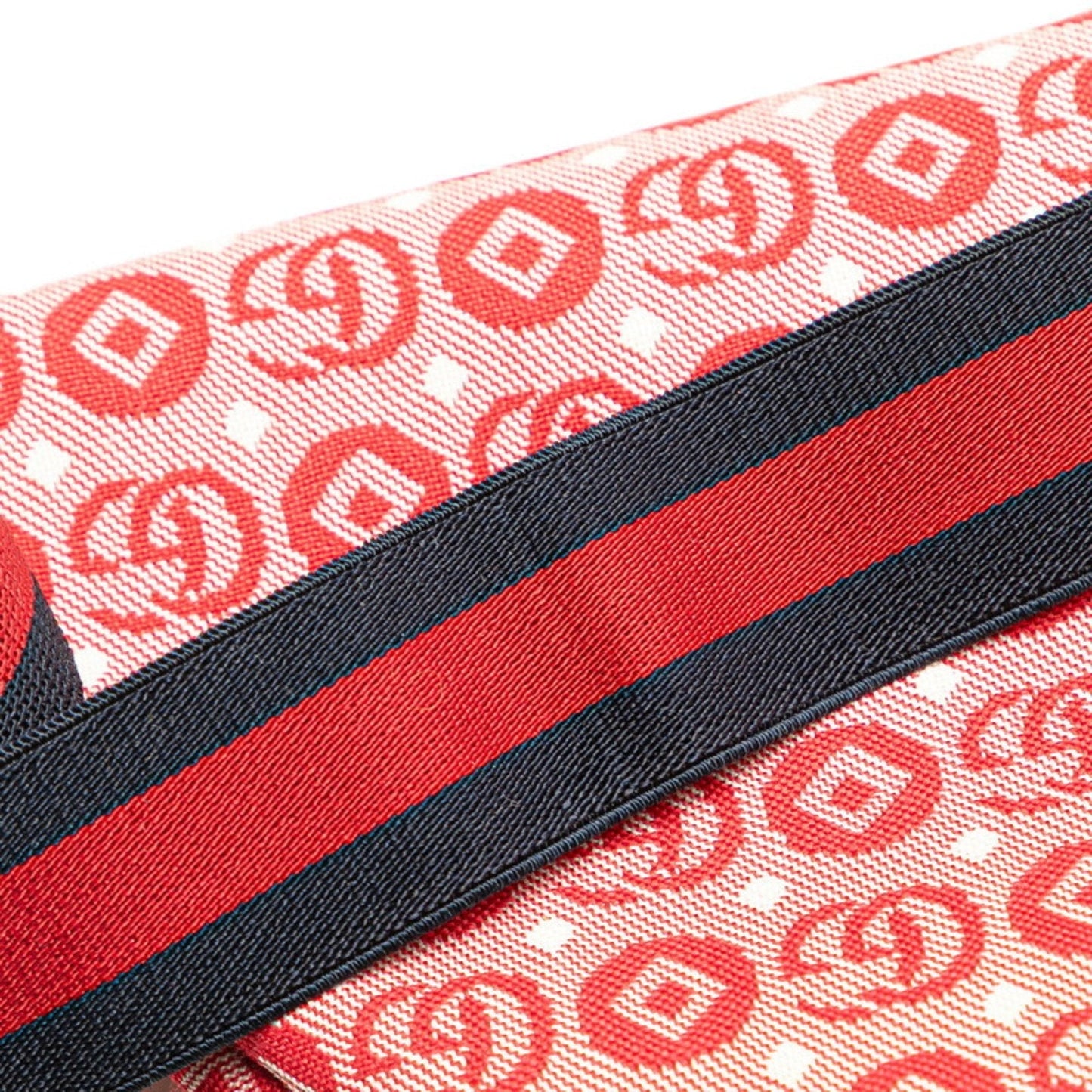Gucci Red Color Canvas Fanny Pack