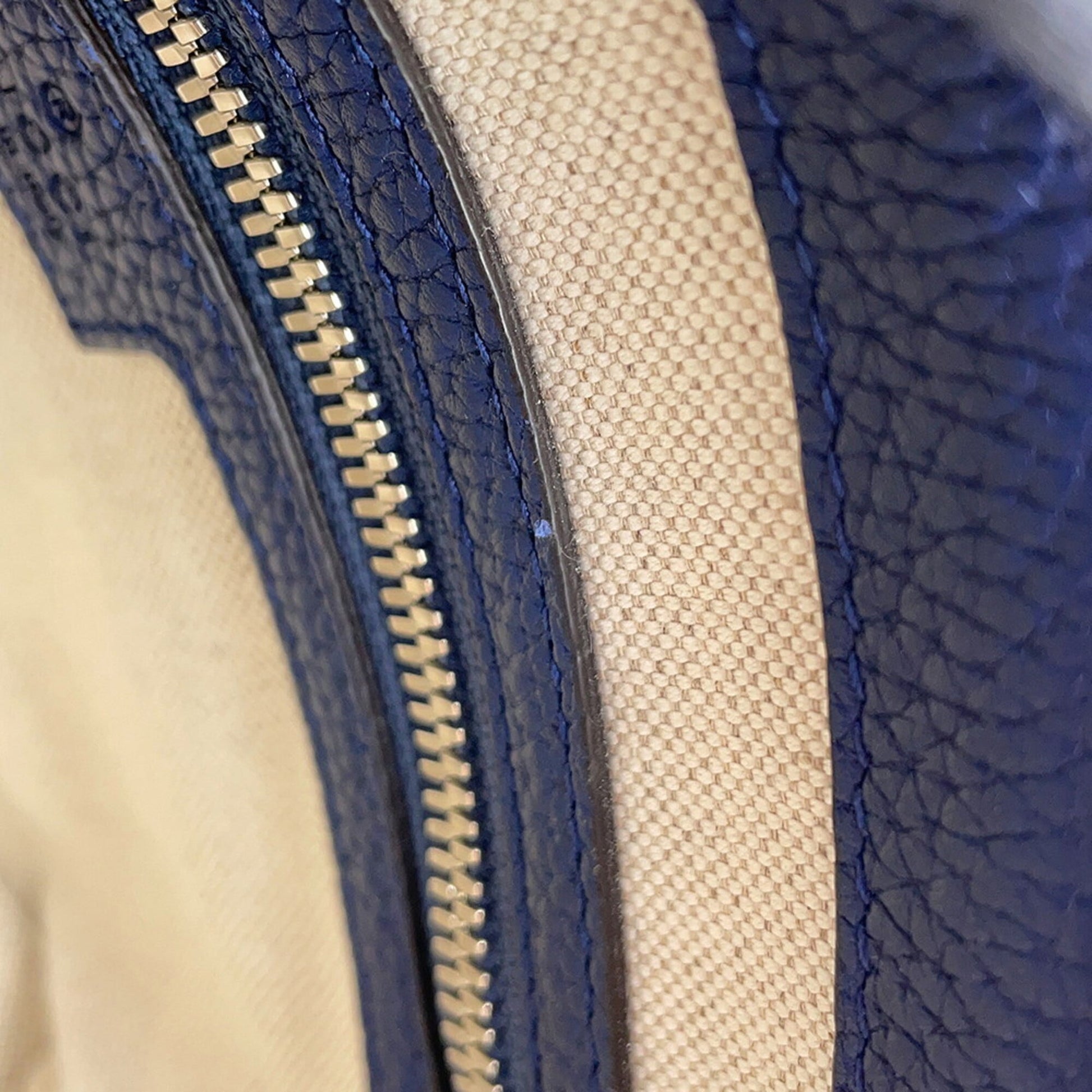 Gucci Navy Leather Clutch Bag Messenger Bag Shoulder Bag
