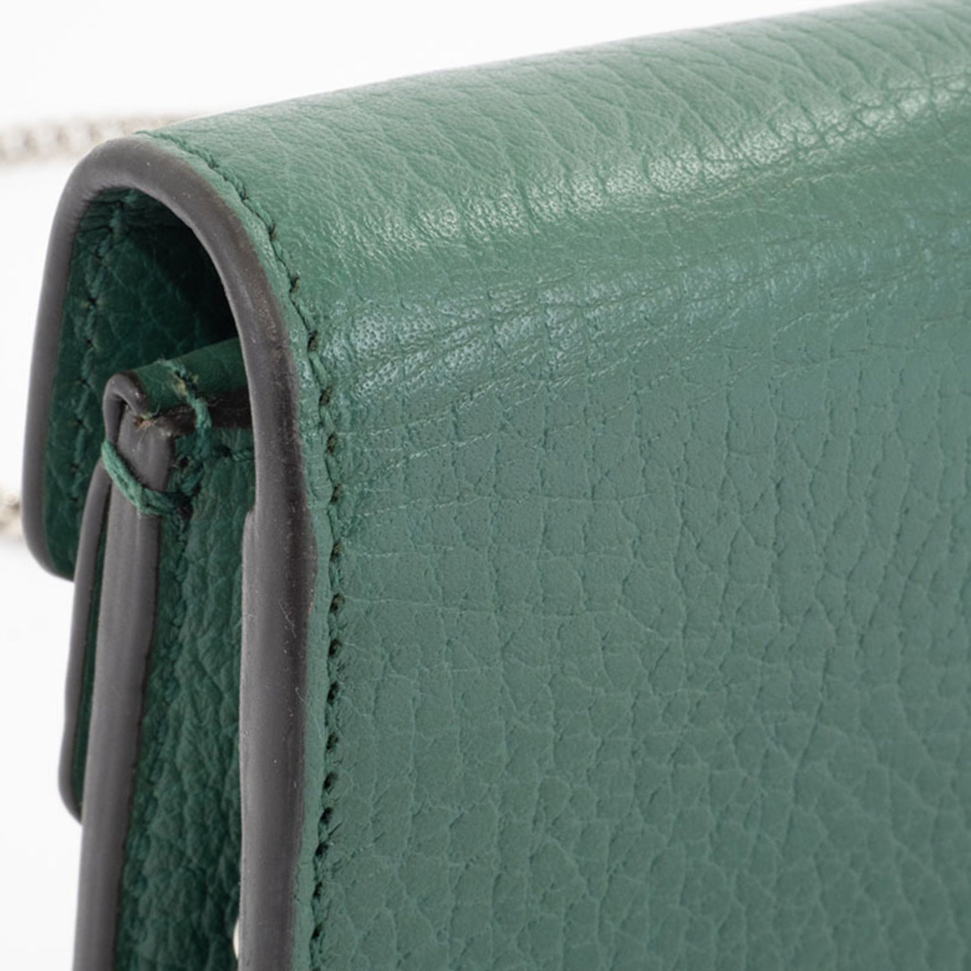 Gucci Green Leather Shoulder Bag