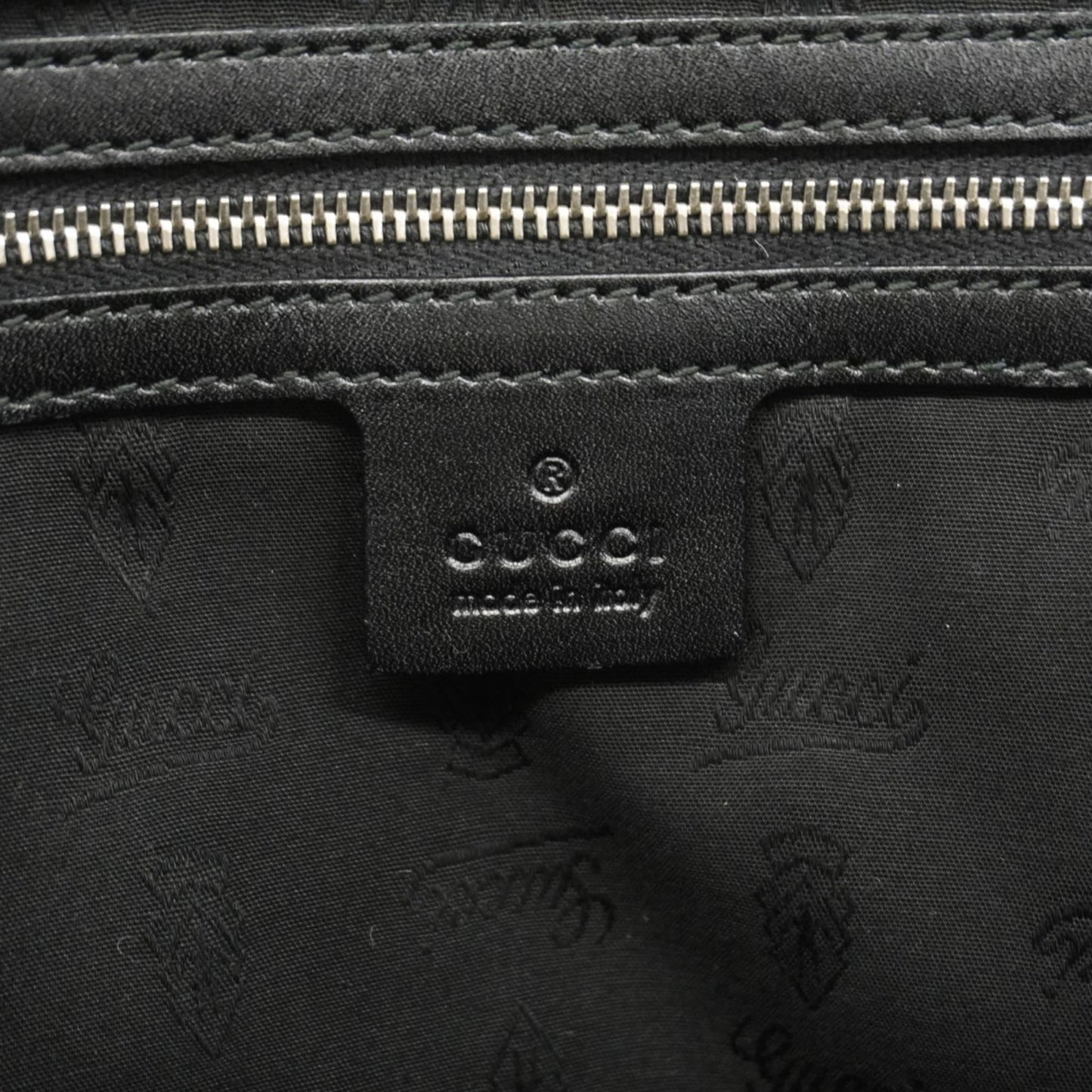 Gucci Black Brown Canvas Tote Bag