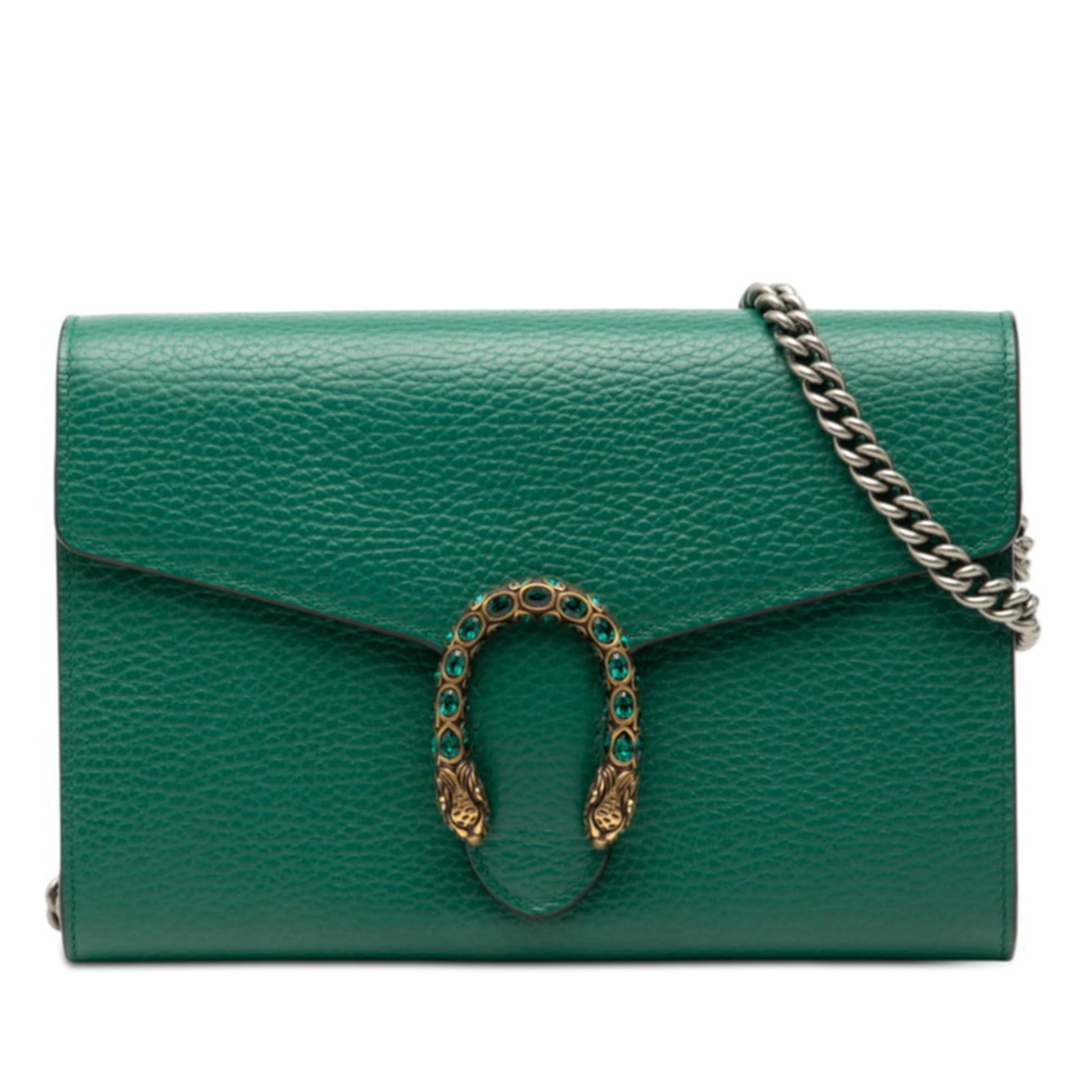 Gucci Green Leather Shoulder Bag