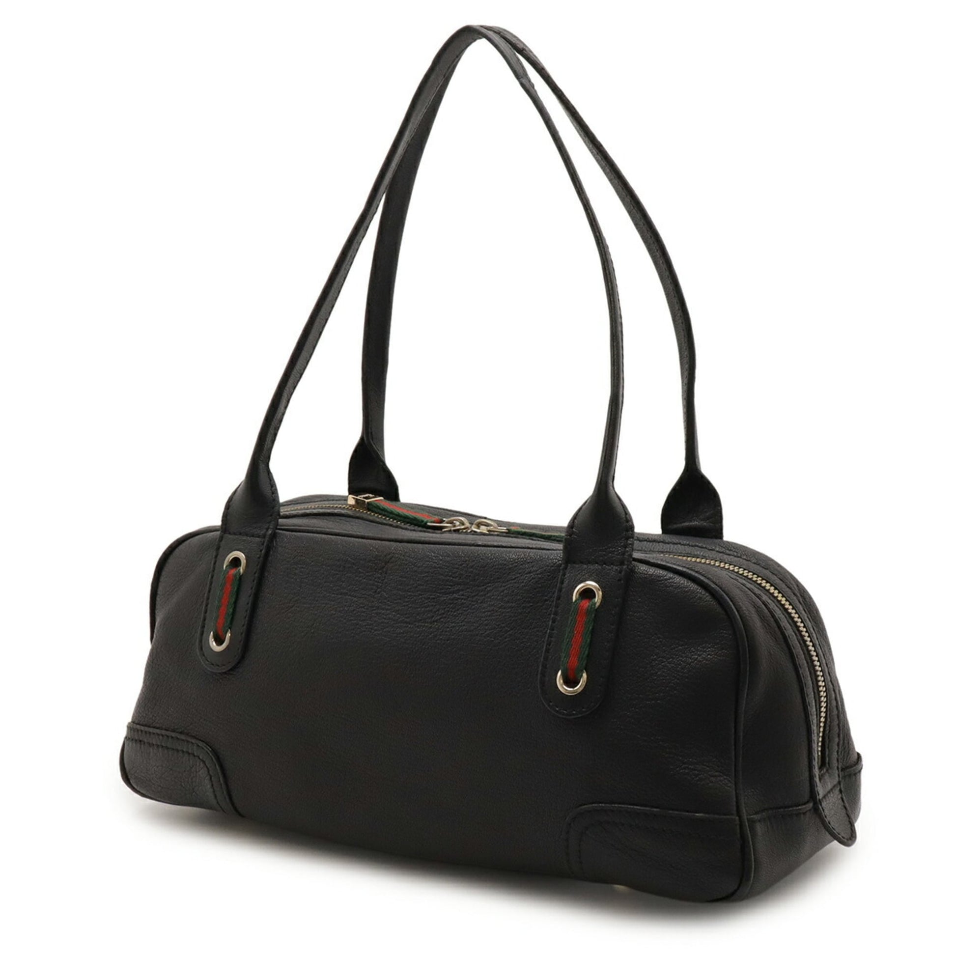 Gucci Black Leather Shoulder Bag