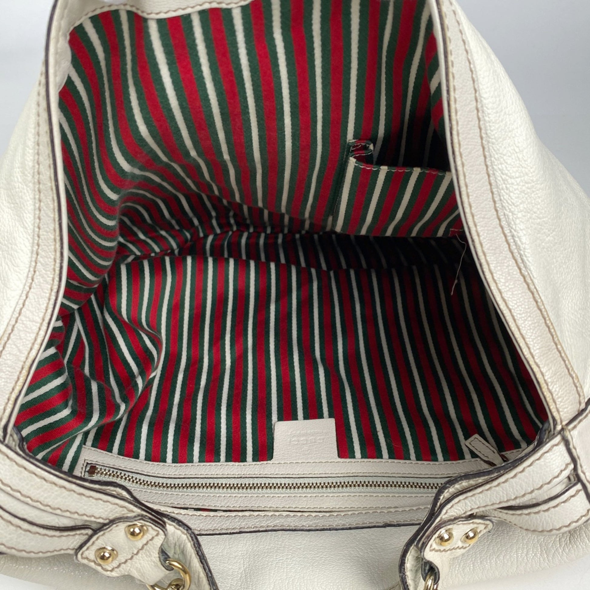 Gucci Ivory Leather Handbag Shoulder Bag