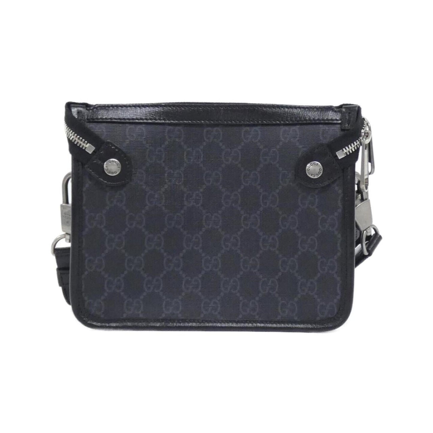 Gucci Black Gg Supreme Canvas Shoulder Bag
