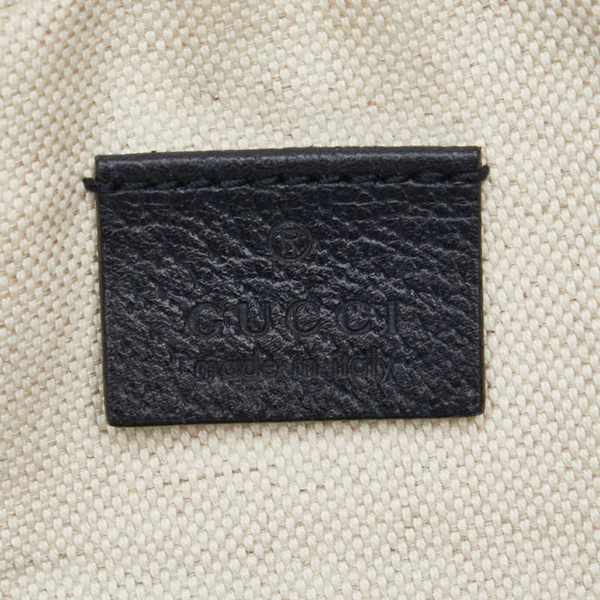 Gucci Gg Canvas Black Red Color Gg Canvas Shoulder Bag