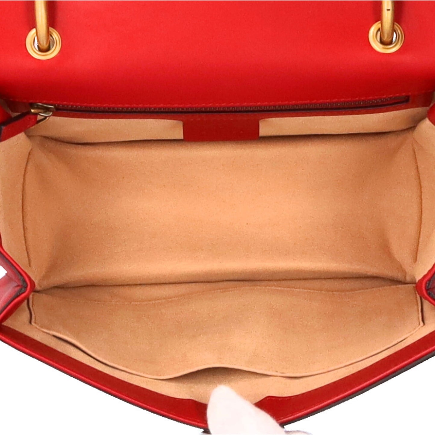 Gucci Navy Red Color White Leather Shoulder Bag