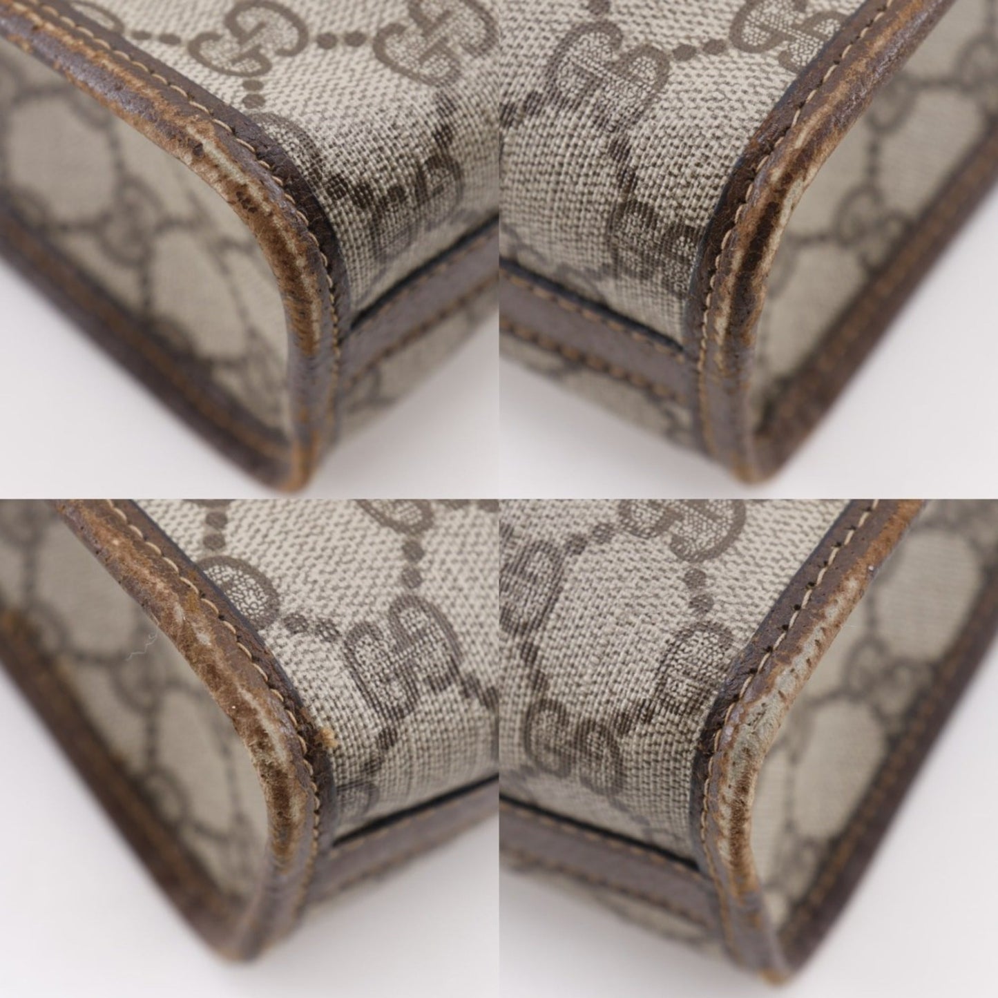 Gucci Sherry Line Brown Pvc Handbag