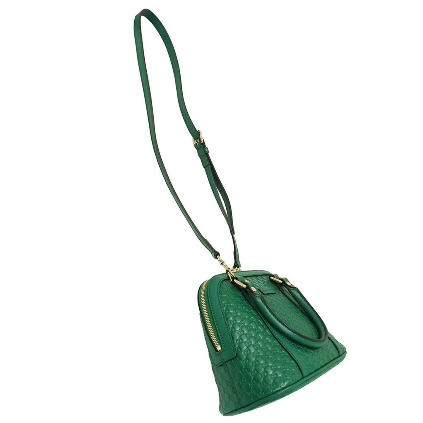 Gucci Green Leather Handbag Shoulder Bag