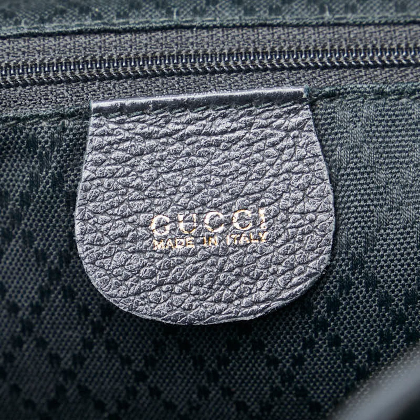 Gucci Black Suede Leather Backpack