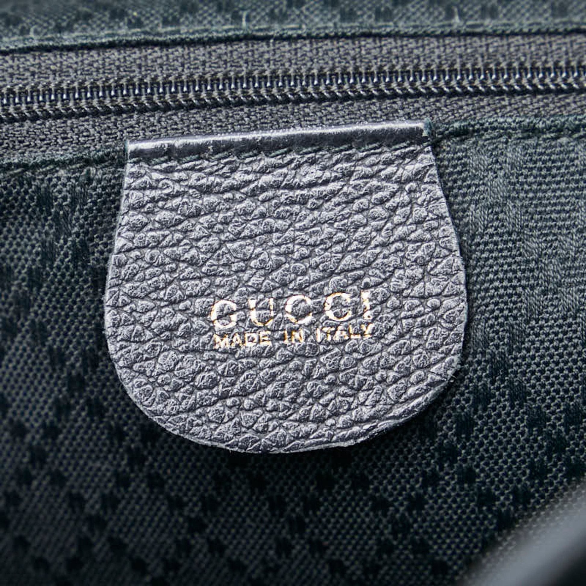 Gucci Black Suede Leather Backpack