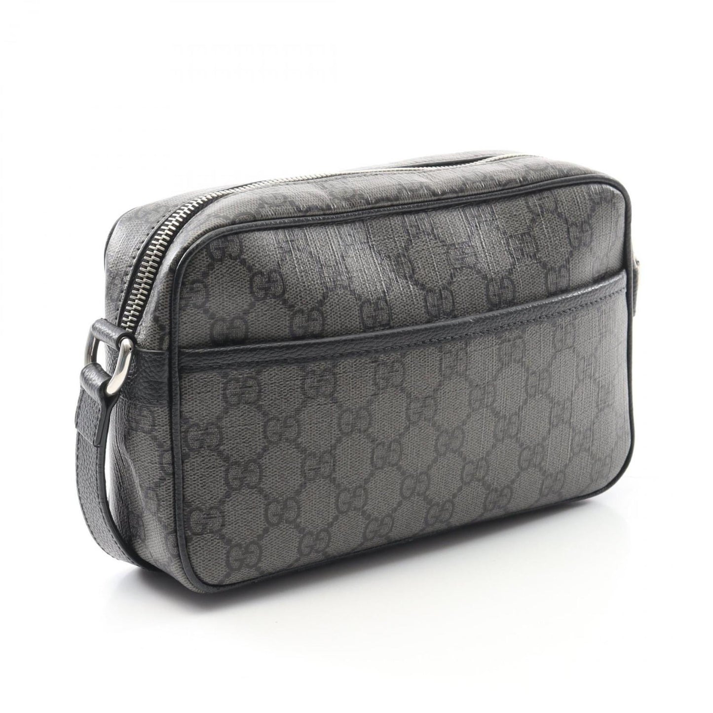 Gucci Black Gray Gg Supreme Shoulder Bag