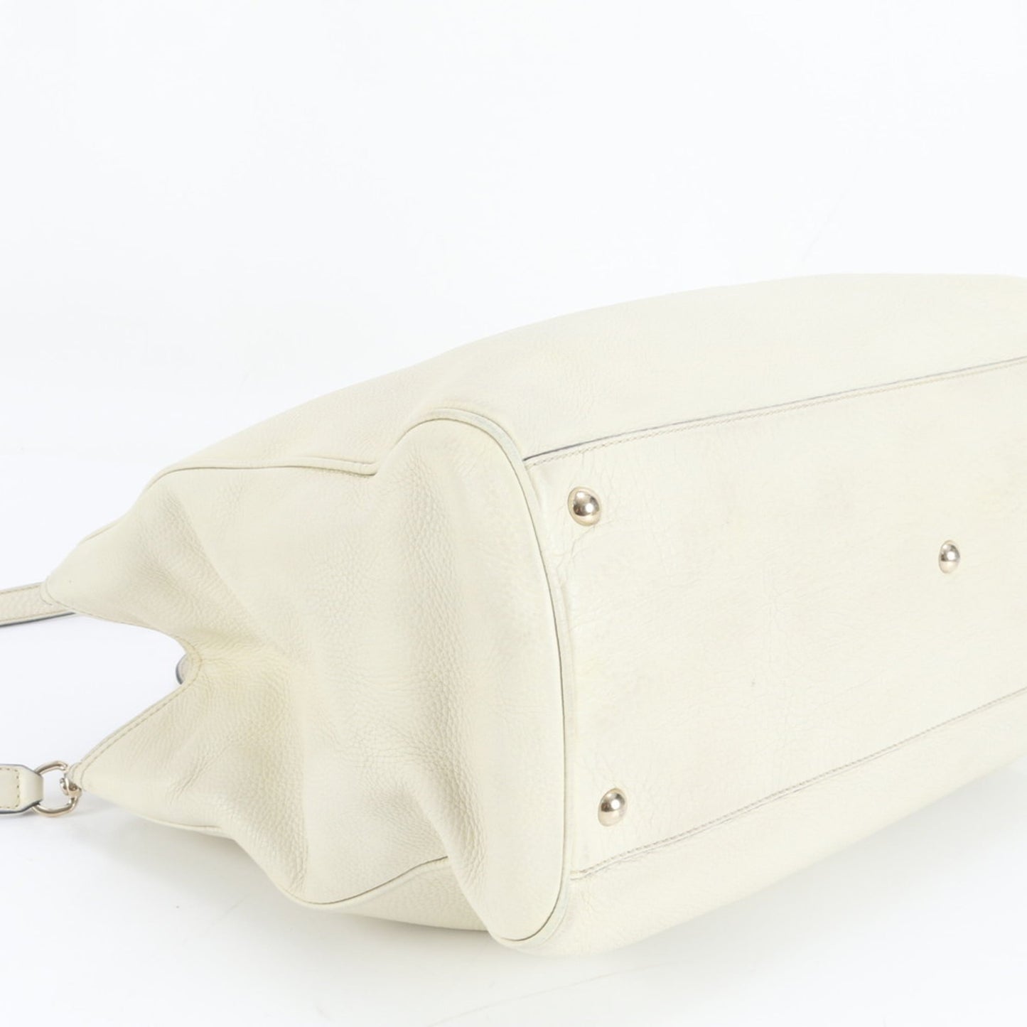 Gucci Ivory Leather Tote Bag