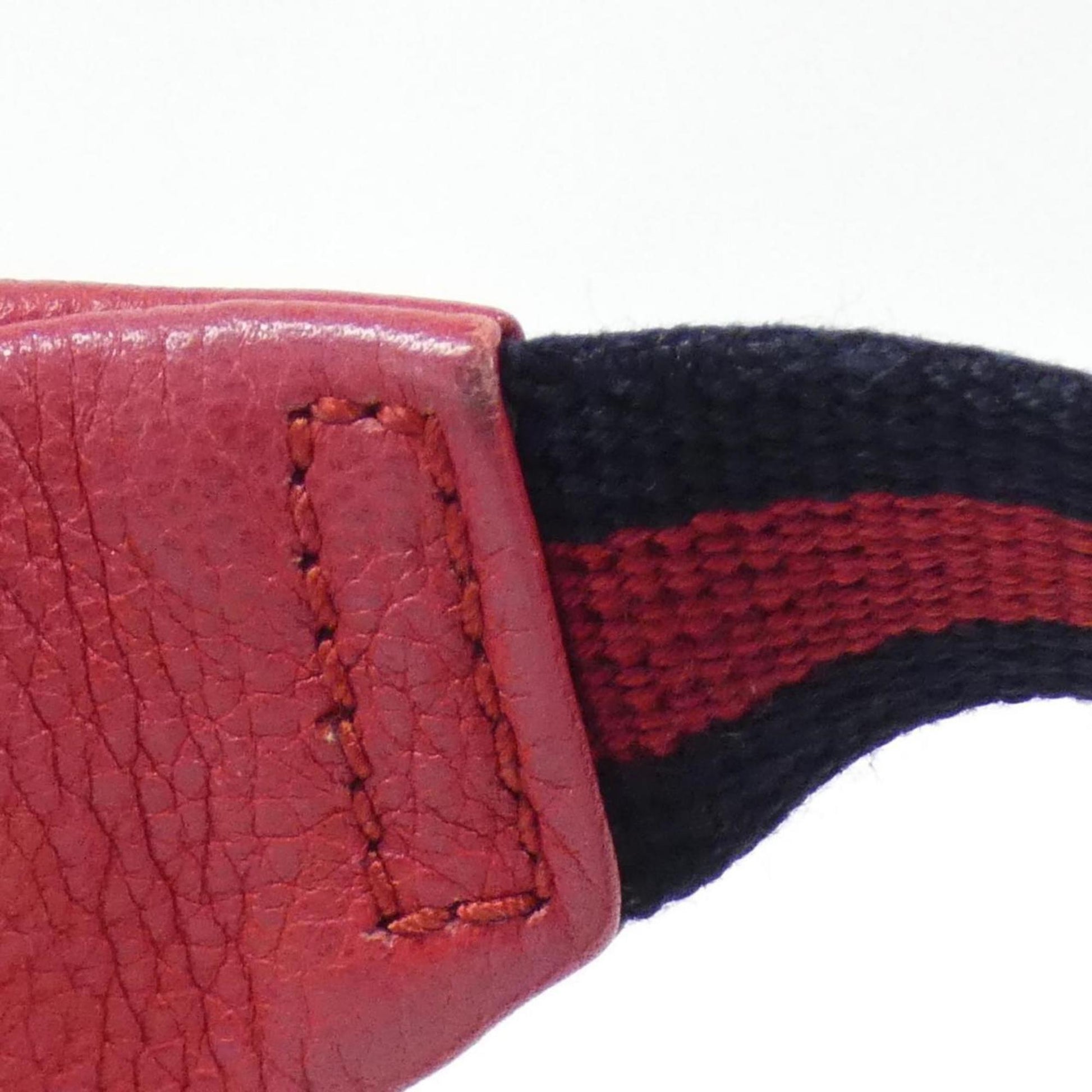 Gucci Red Color Leather Fanny Pack