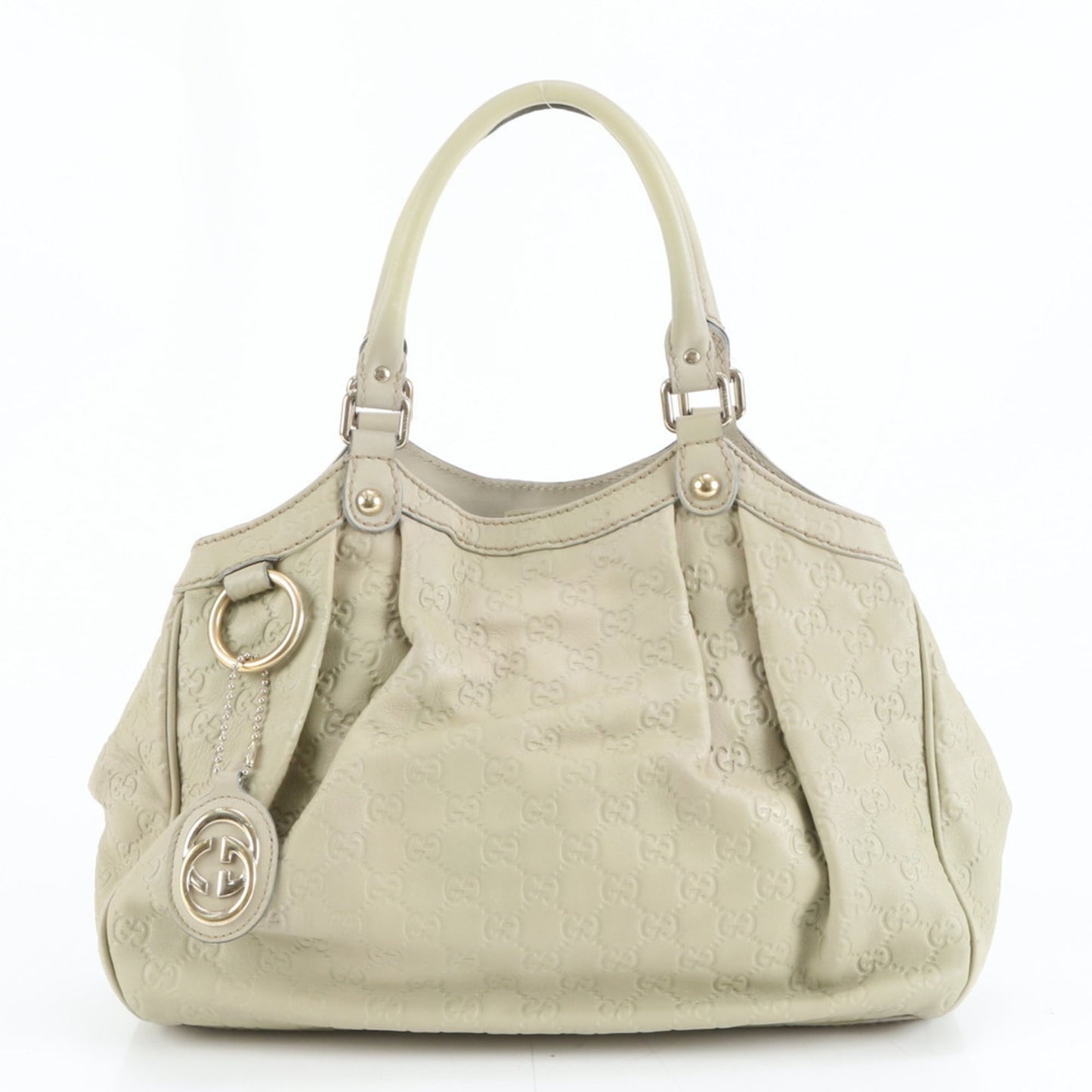Gucci Beige Leather Tote Bag