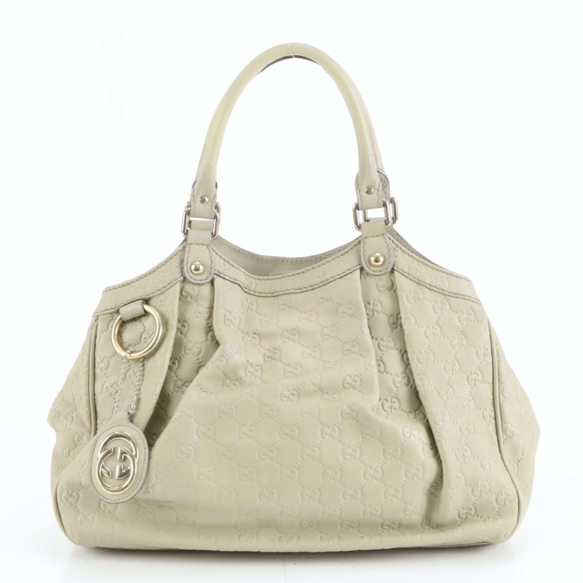 Gucci Beige Leather Tote Bag