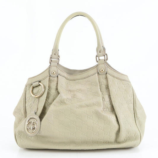 Gucci Beige Leather Tote Bag