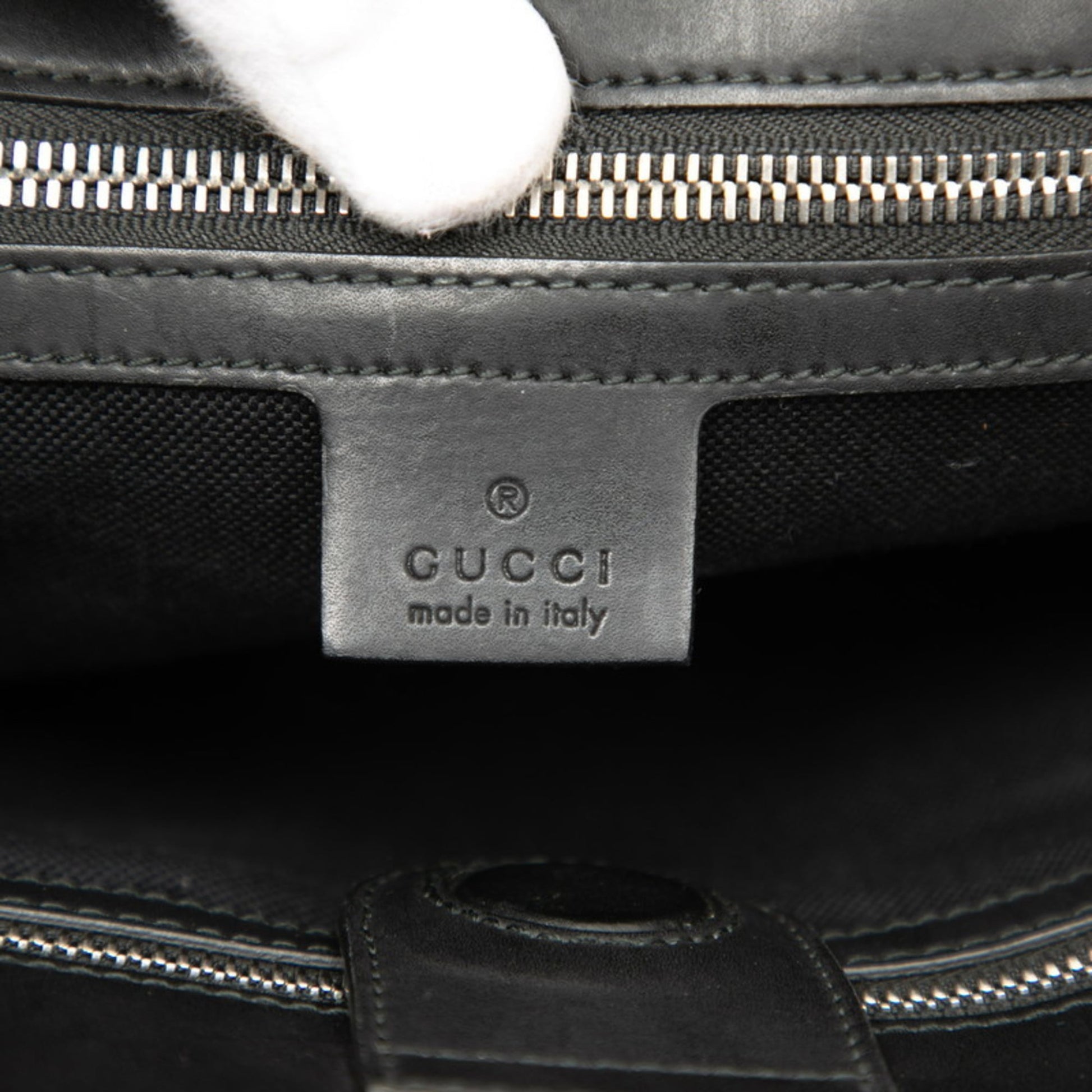 Gucci Black Pvc Leather Shoulder Bag Tote Bag