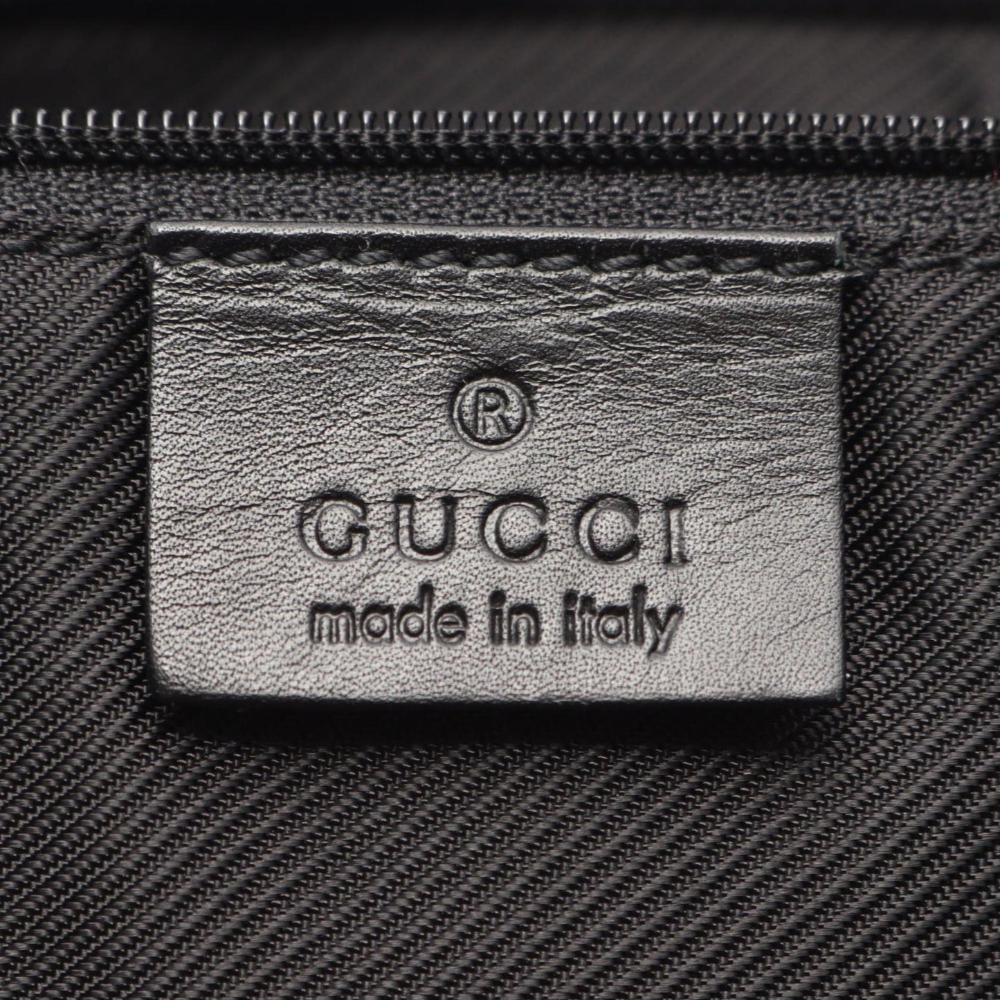 Gucci Black Navy Gg Canvas Leather Tote Bag