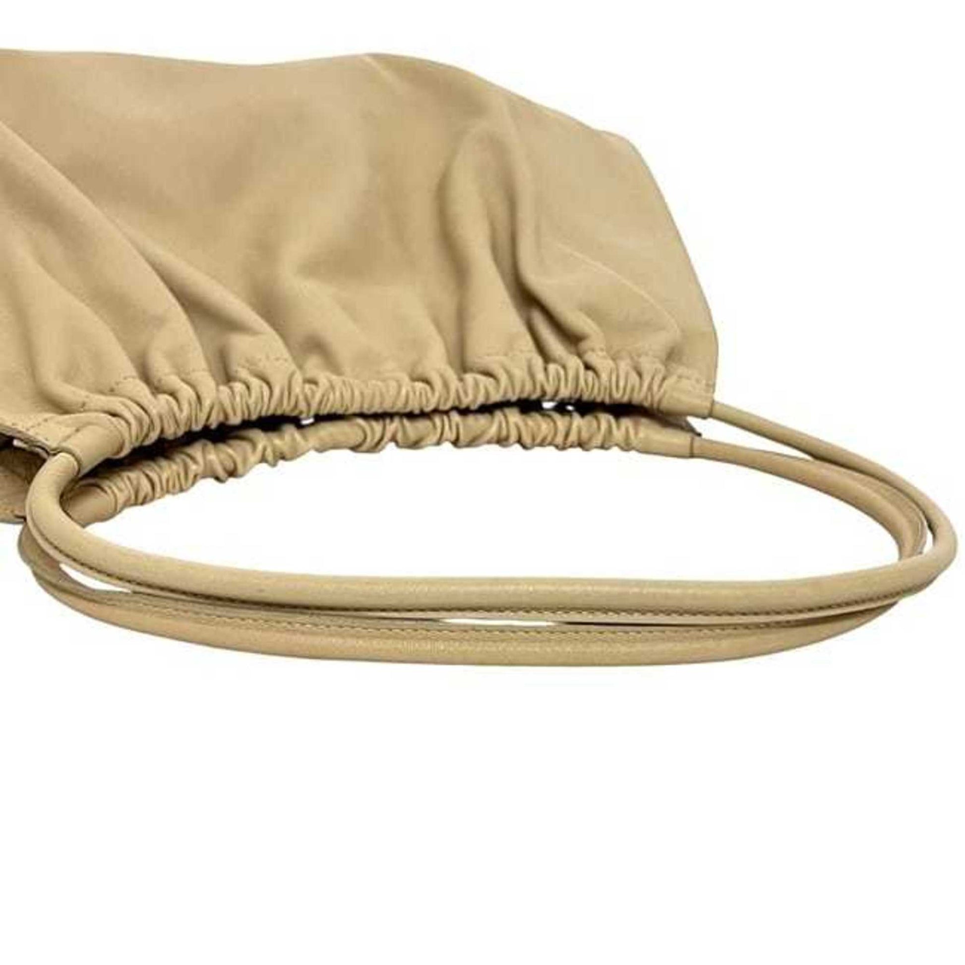 Gucci Beige Leather Tote Bag